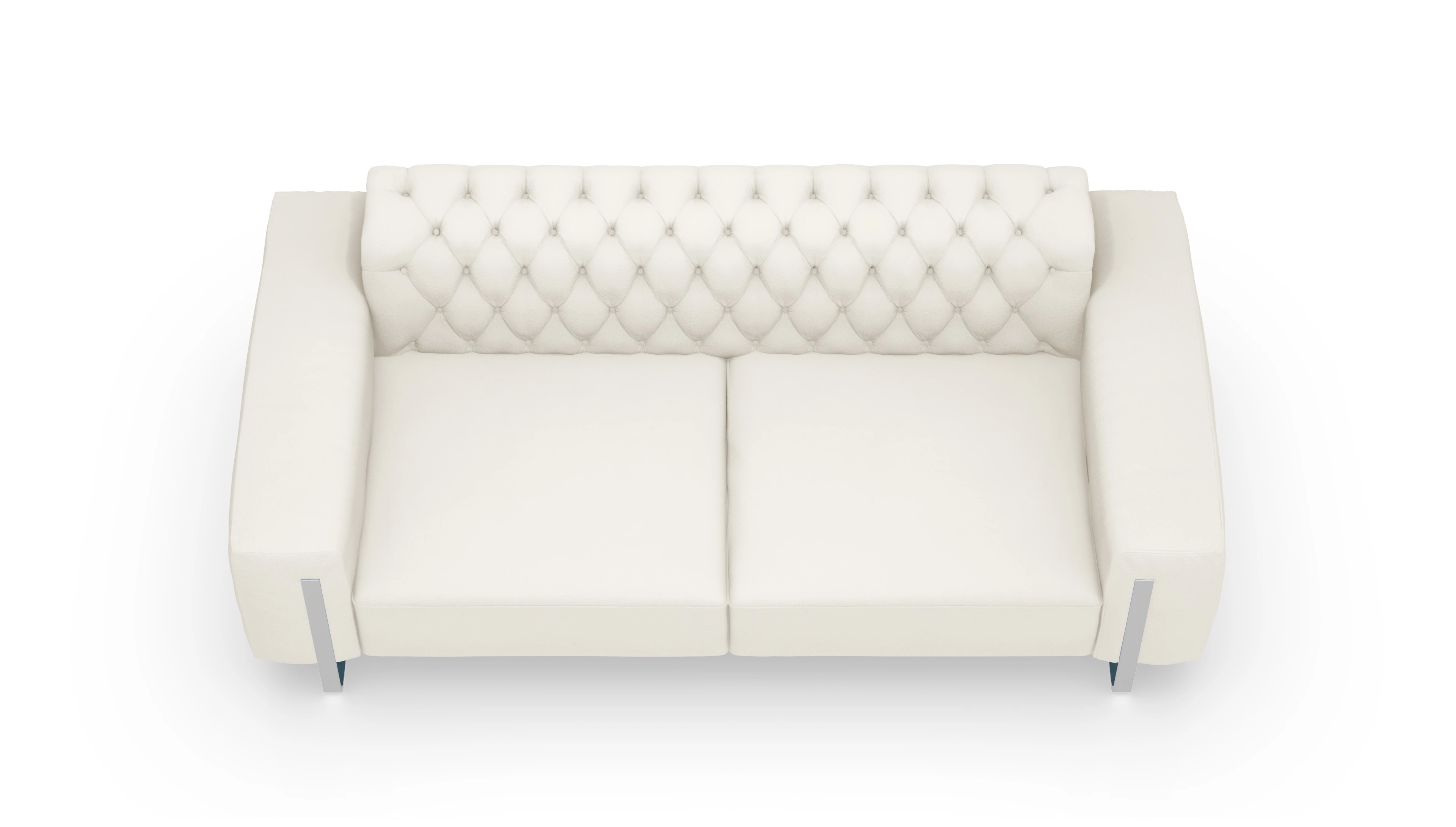 Ansicht des Produktes Nox 3-Sitzer in Leder weiß