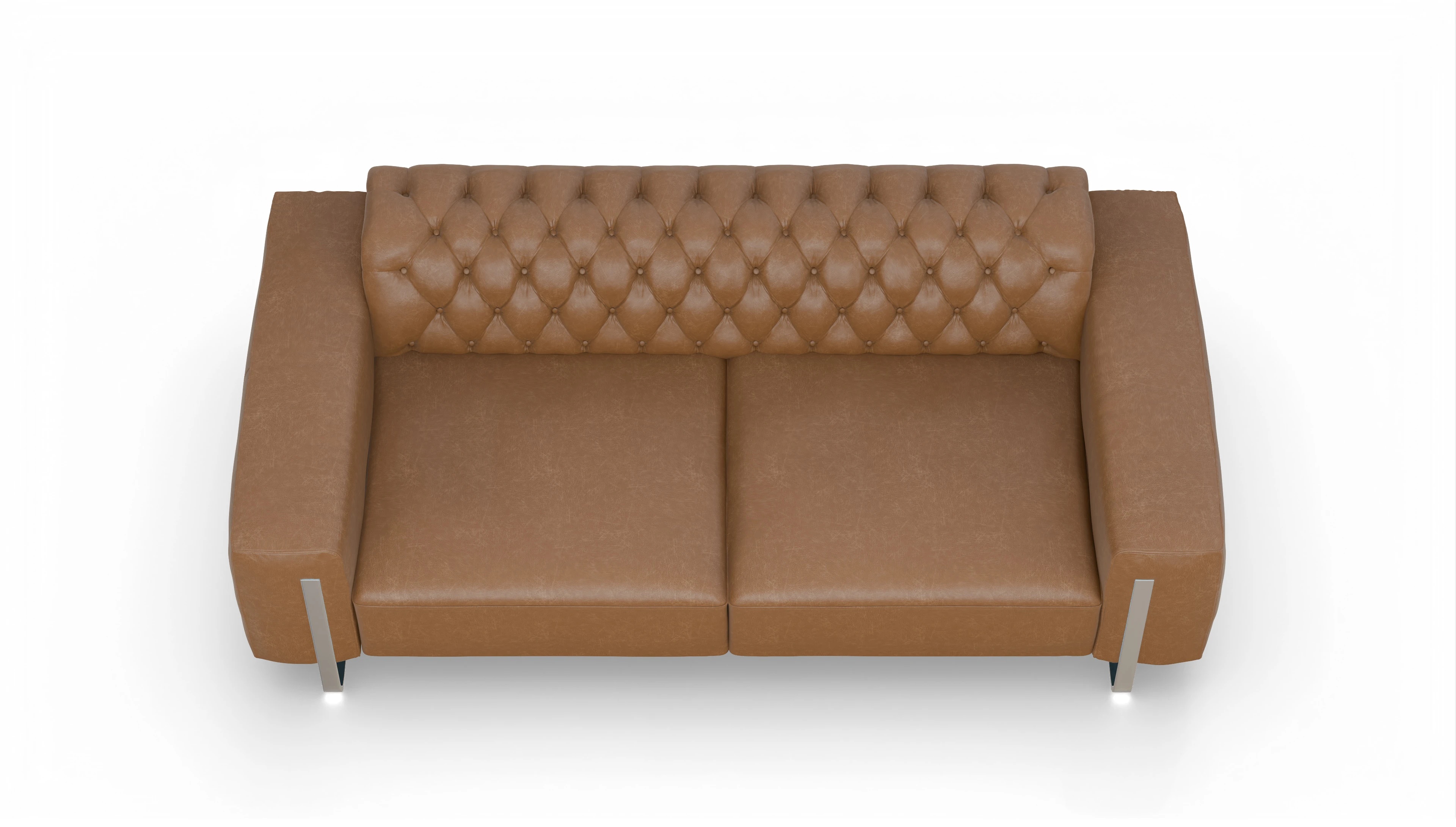 Ansicht des Produktes Nox 3-Sitzer in Leder gelb