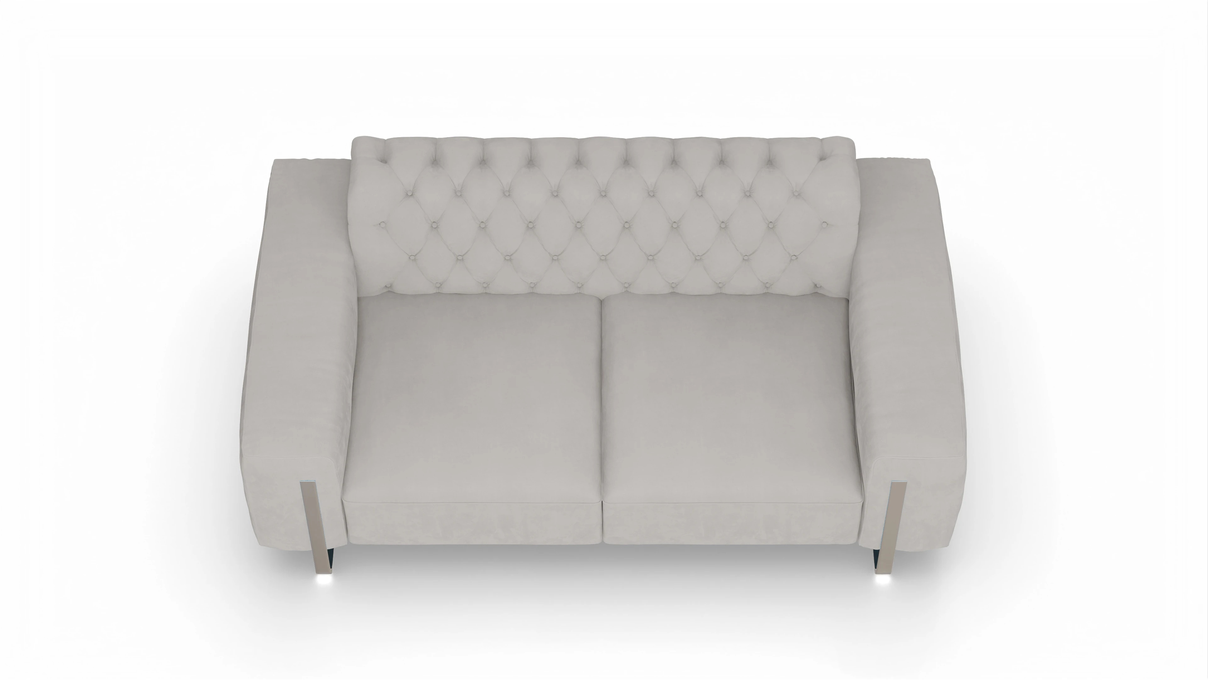 Ansicht des Produktes Nox 2-Sitzer in Samt grau