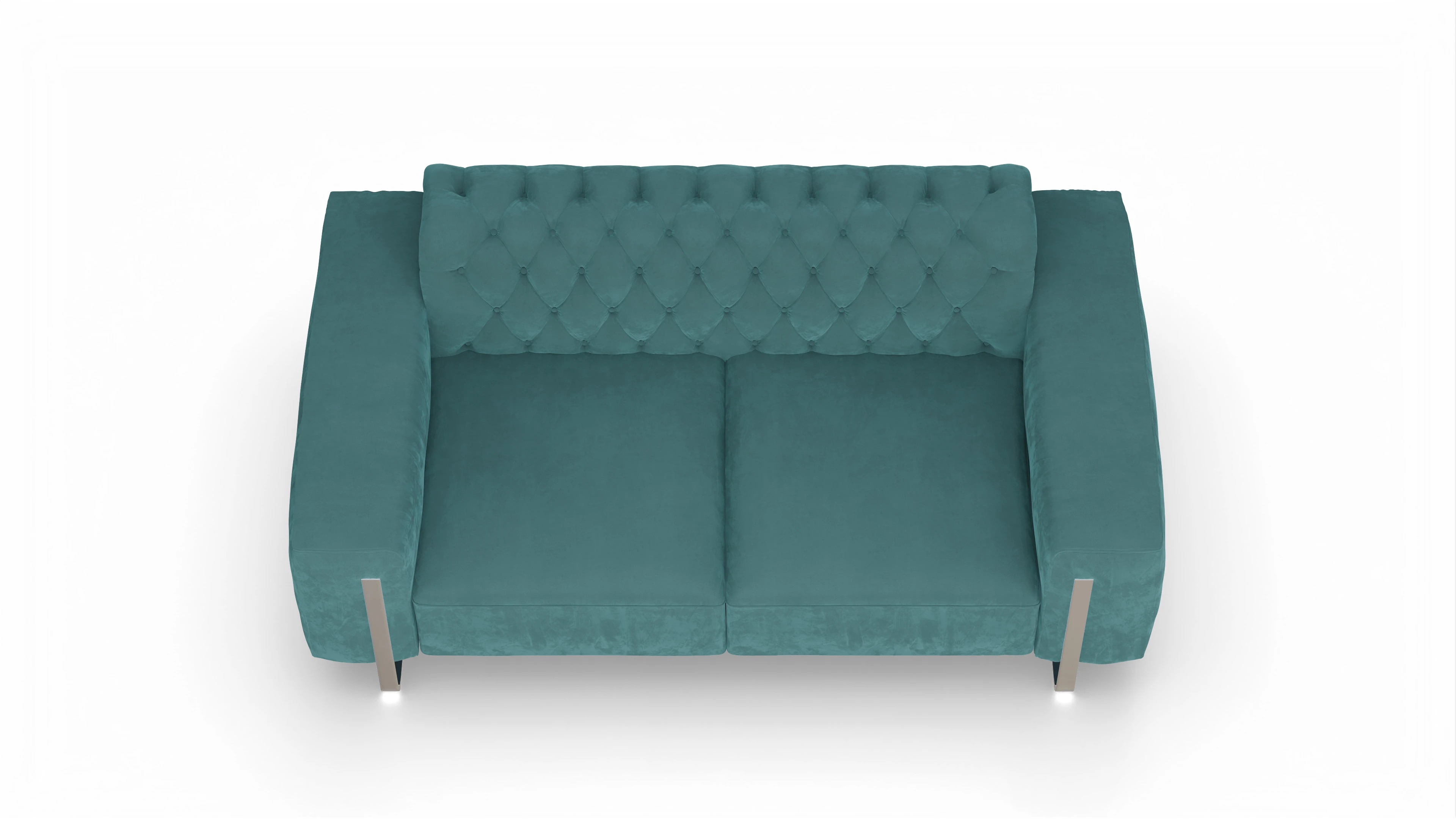 Ansicht des Produktes Nox 2-Sitzer in Samt blau