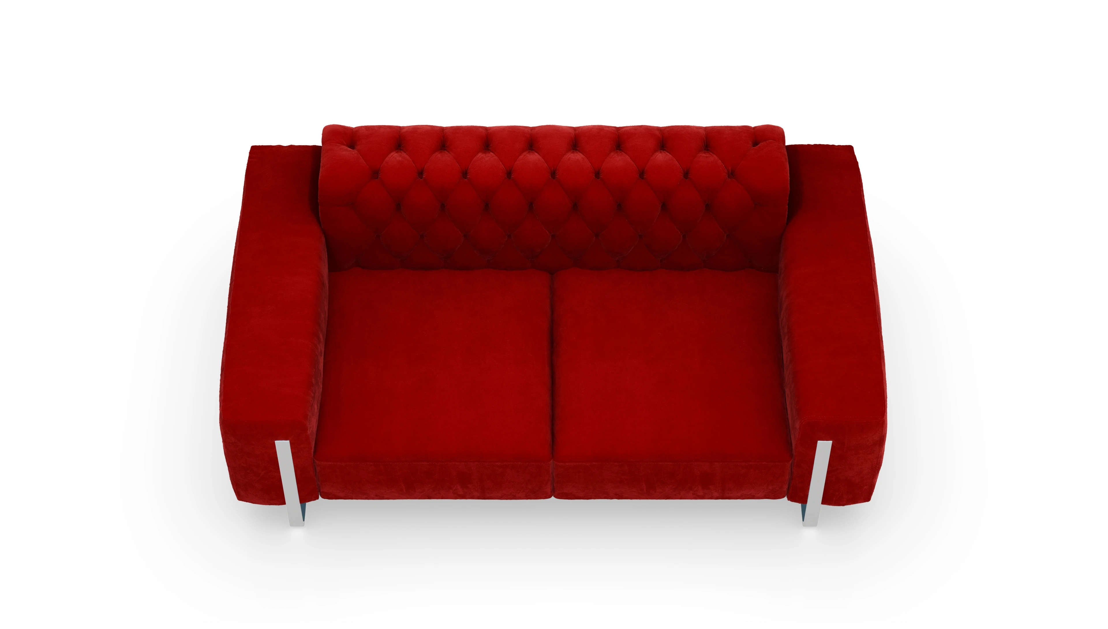 Ansicht des Produktes Nox 2-Sitzer in Samt rot