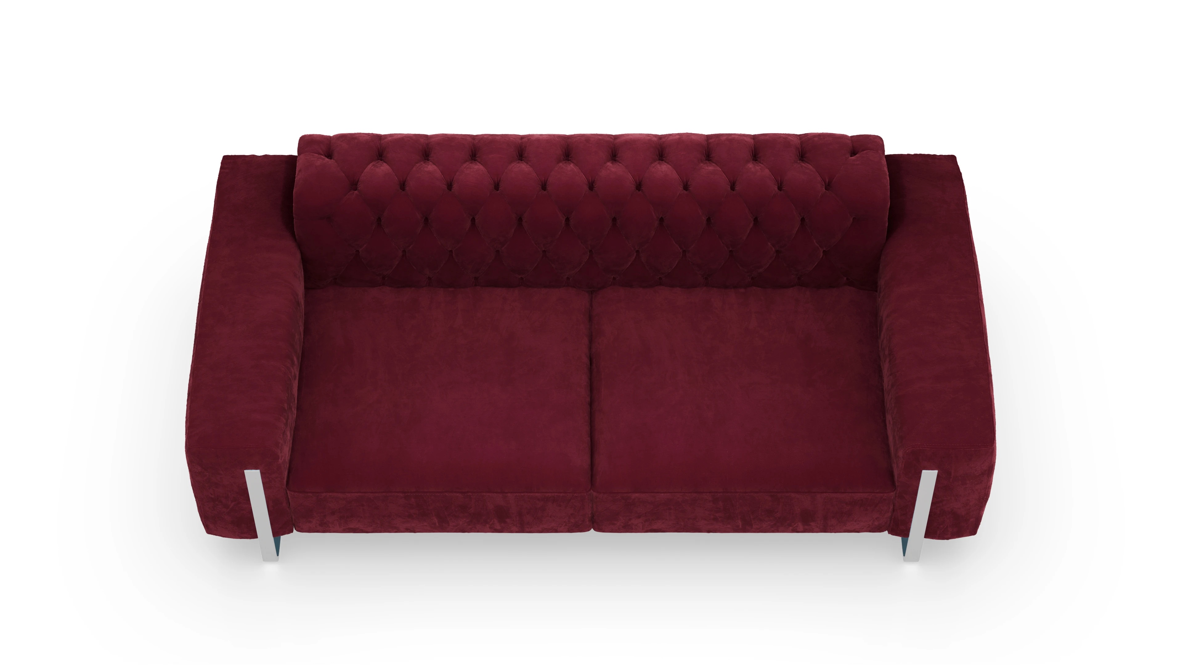 Ansicht des Produktes Nox 3-Sitzer in Samt rot