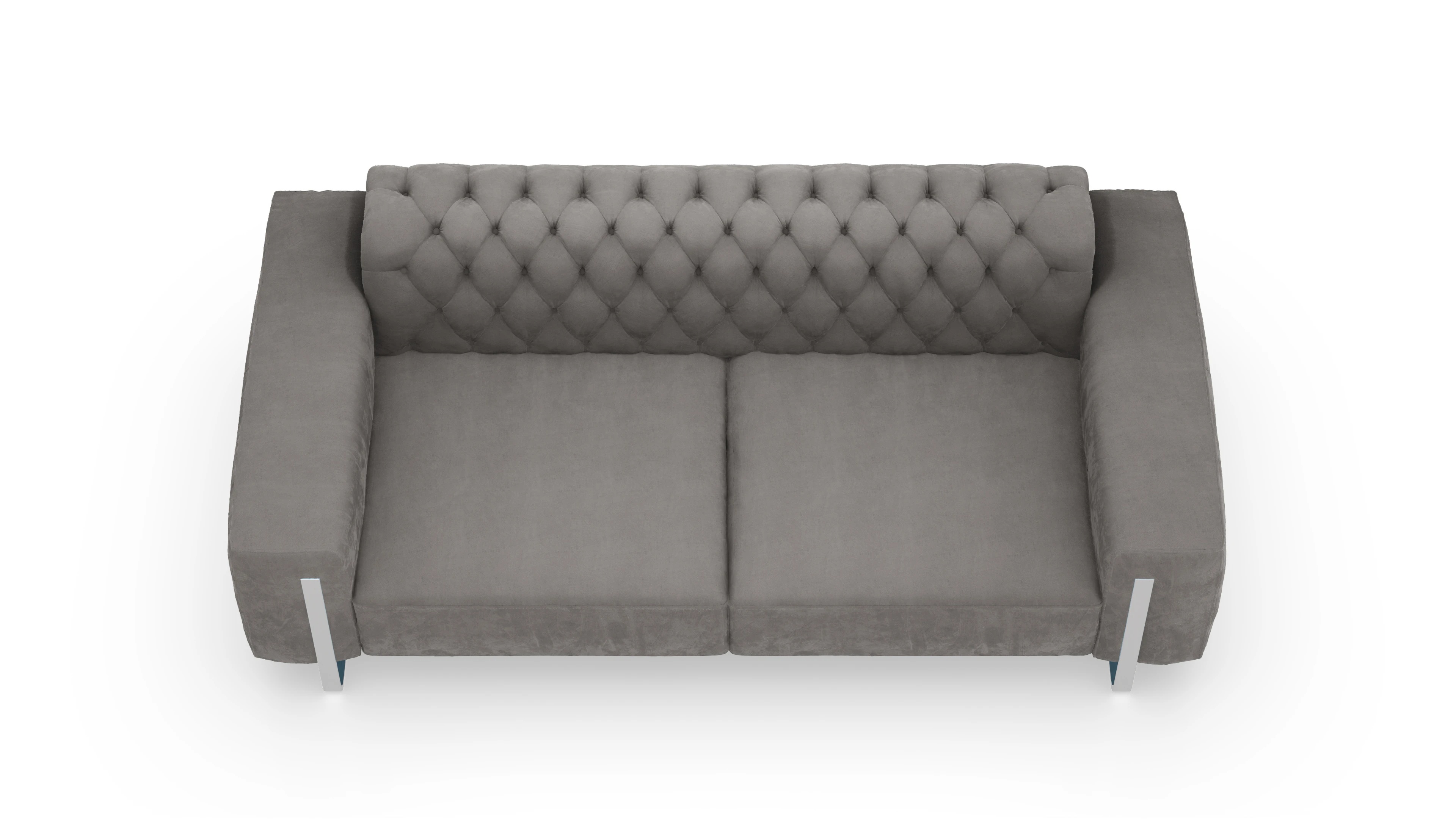 Ansicht des Produktes Nox 3-Sitzer in Samt grau