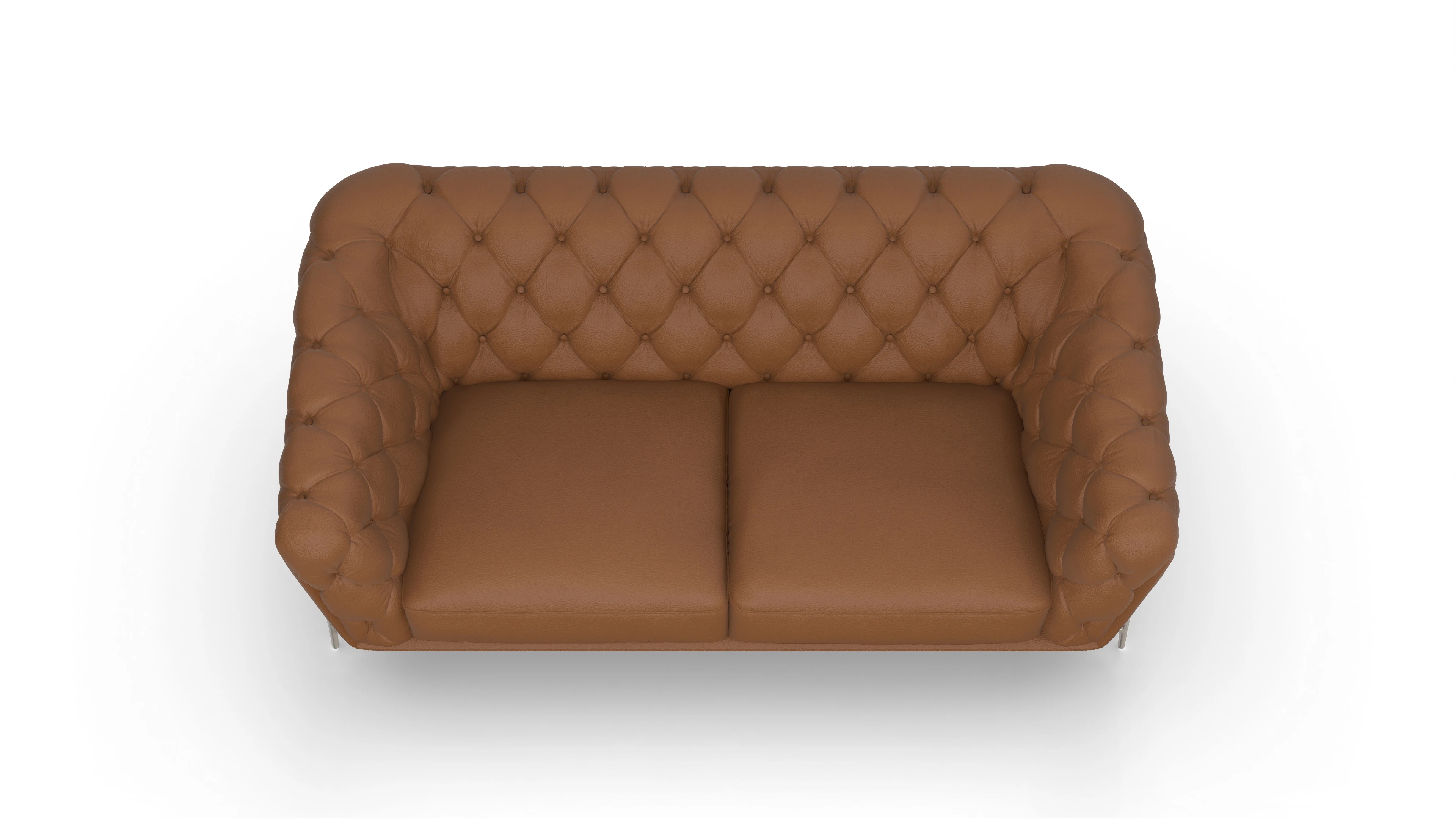 Ansicht des Produktes Alba 3-Sitzer in Leder cognac