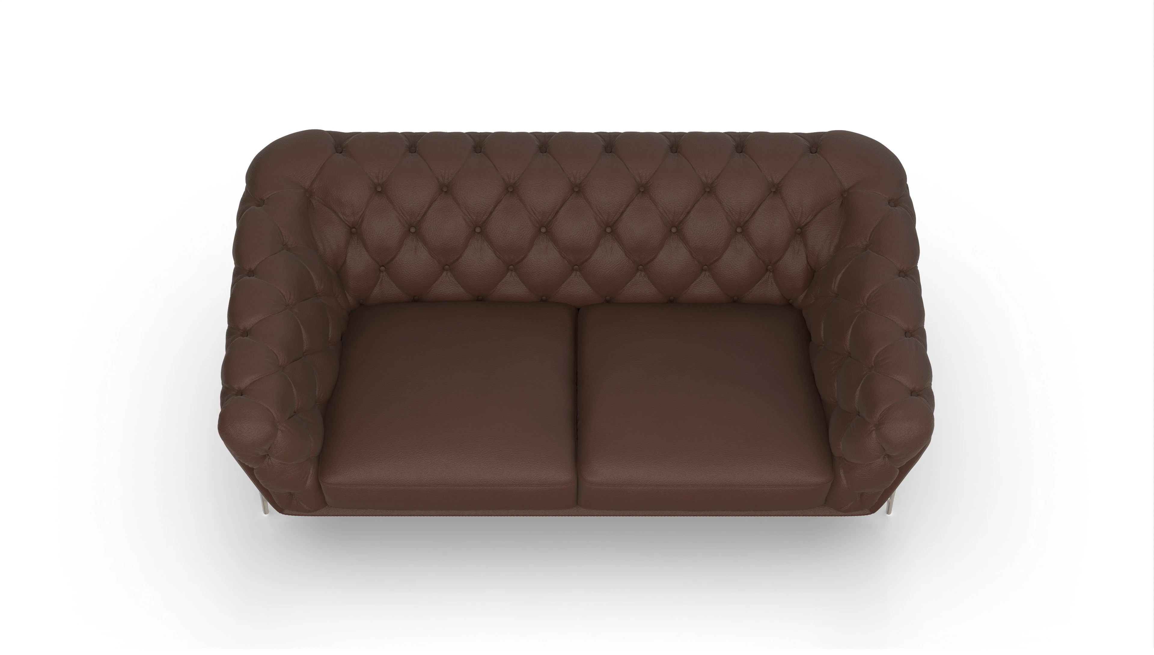 Ansicht des Produktes Alba 3-Sitzer in Leder braun