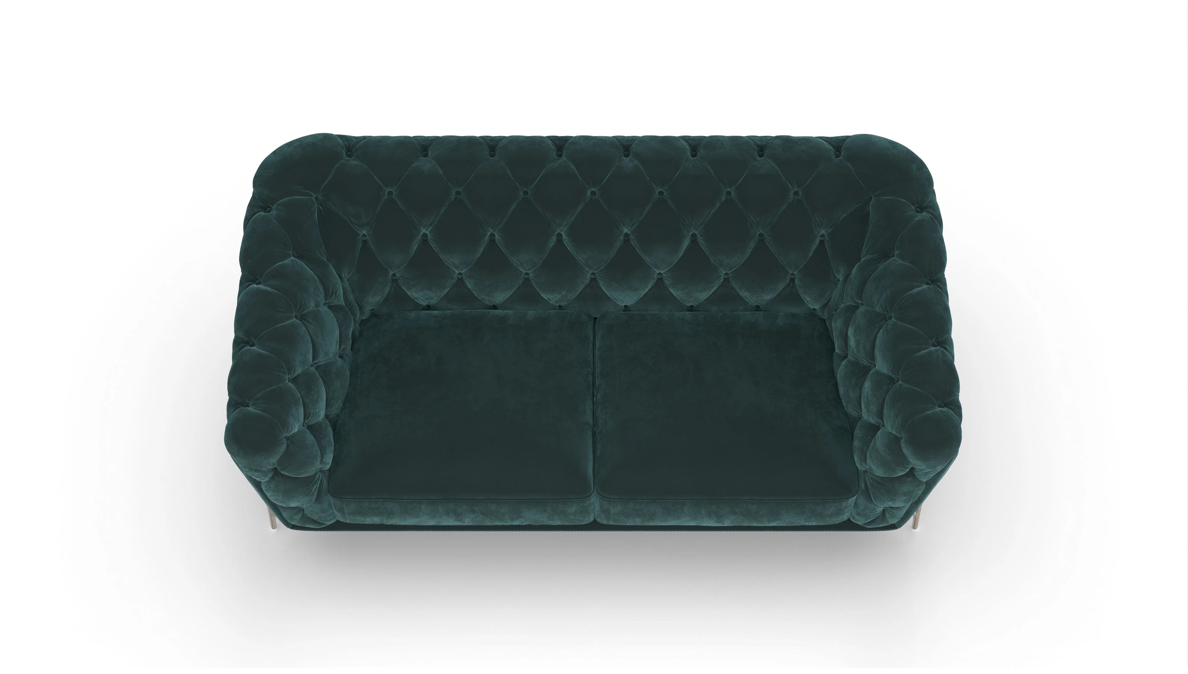 Ansicht des Produktes Alba 3-Sitzer in Samt grün