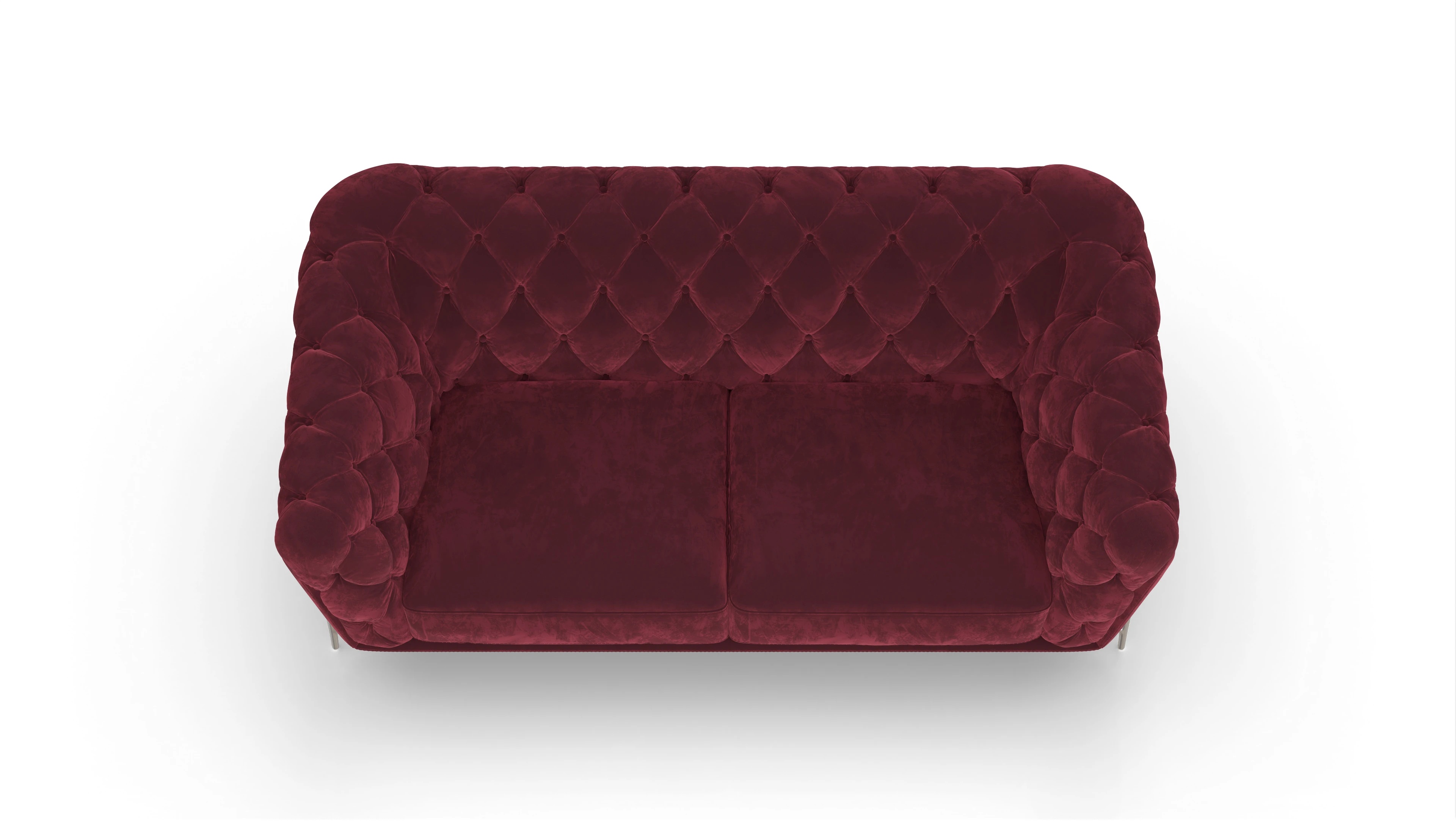 Ansicht des Produktes Alba 3-Sitzer in Samt rot