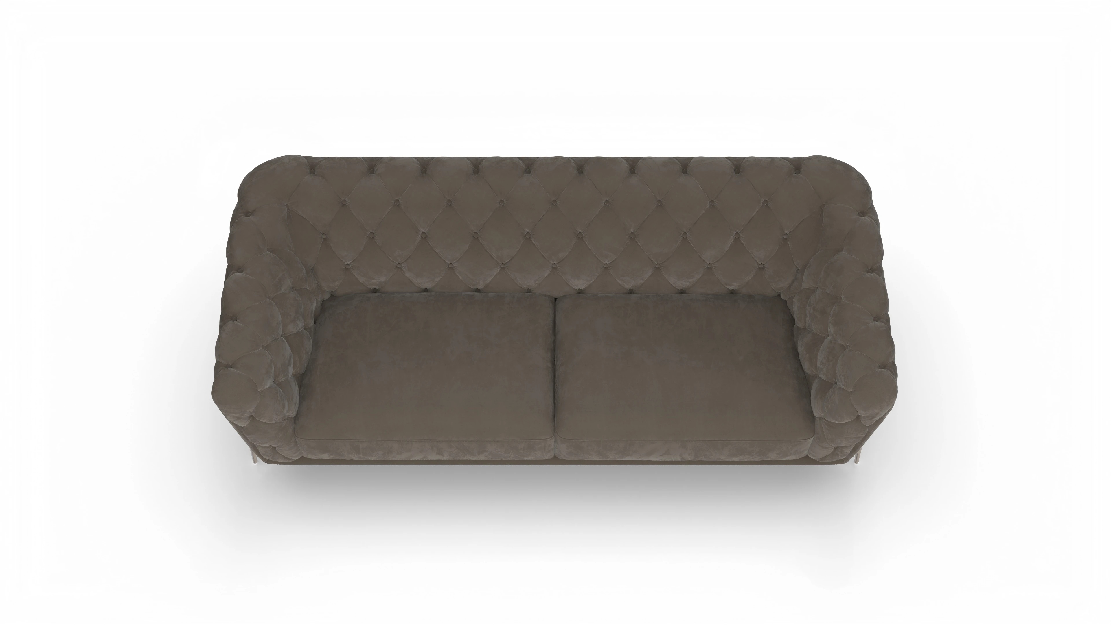 Ansicht des Produktes Alba 4-Sitzer in Samt braun