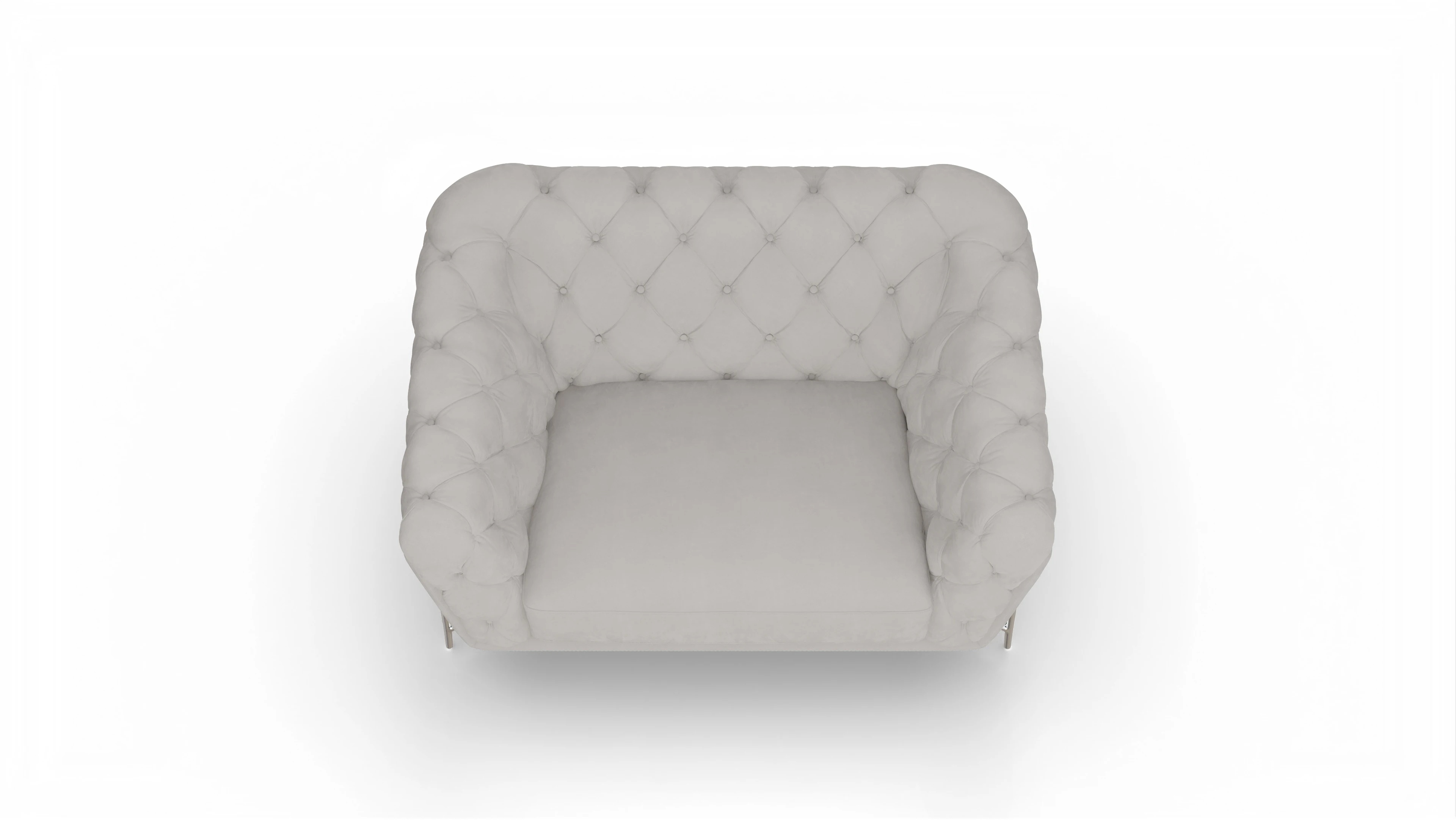 Ansicht des Produktes Alba Sessel in Samt grau