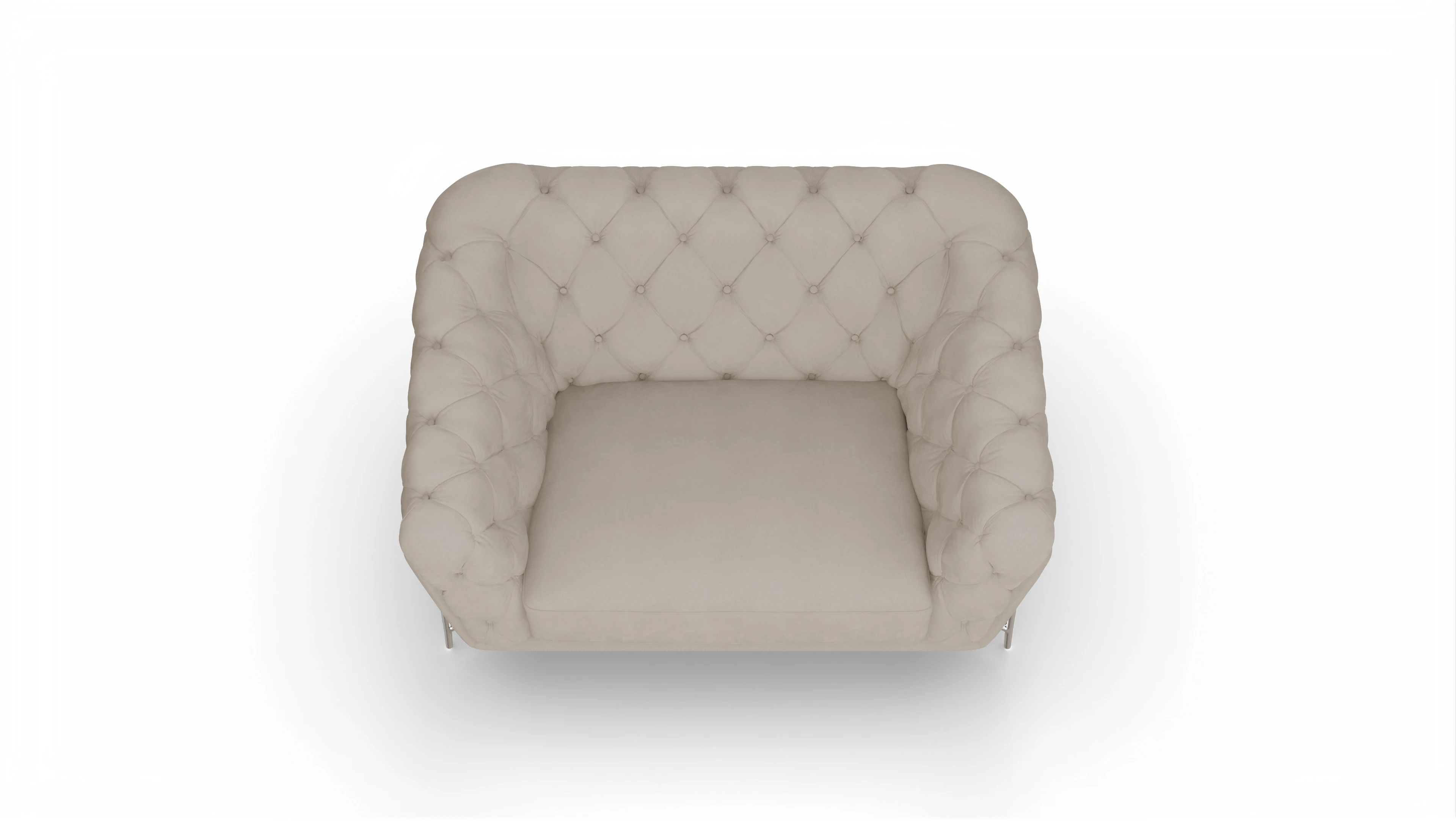 Ansicht des Produktes Alba Sessel in Samt beige