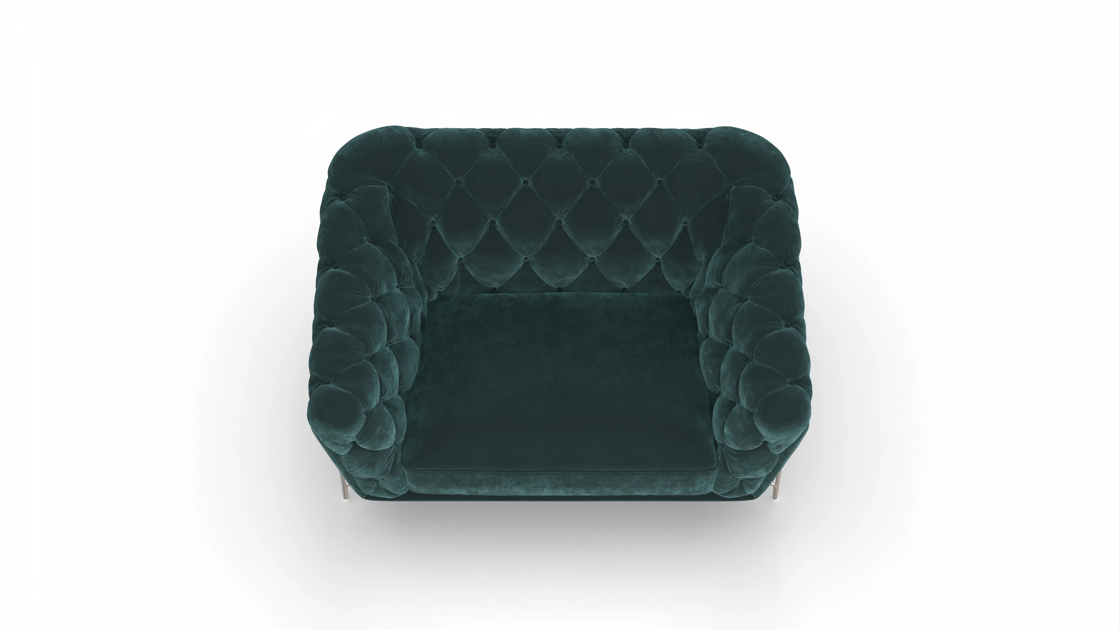 Ansicht des Produktes Alba Sessel in Samt grün