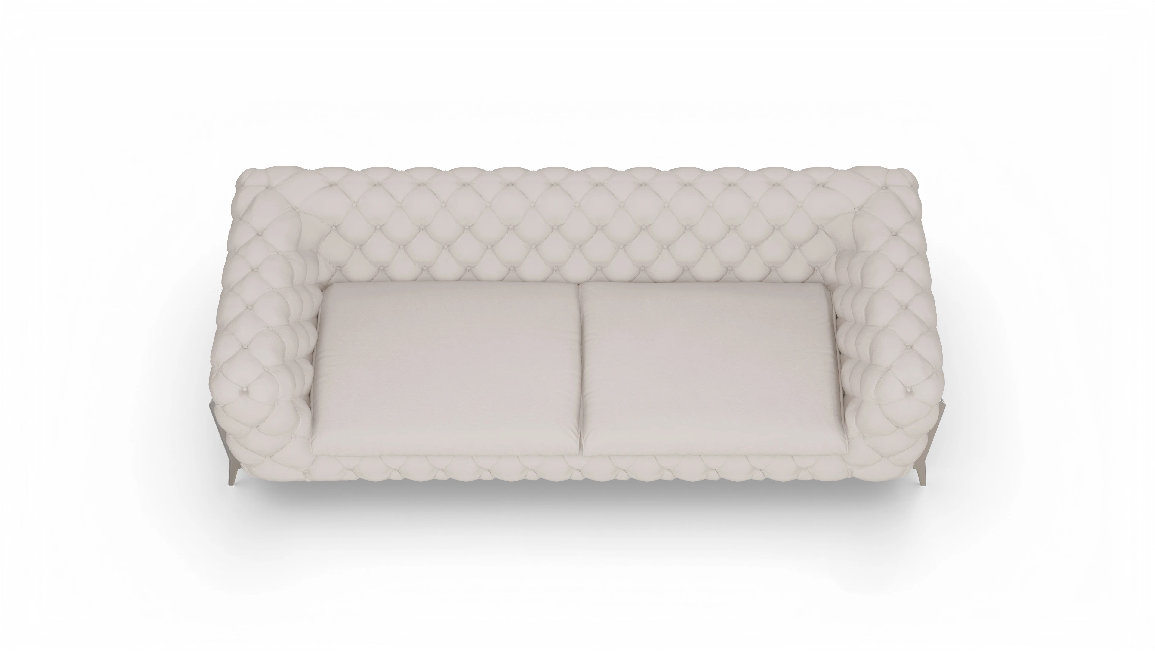 Ansicht des Produktes Juno 4-Sitzer in Leder weiß