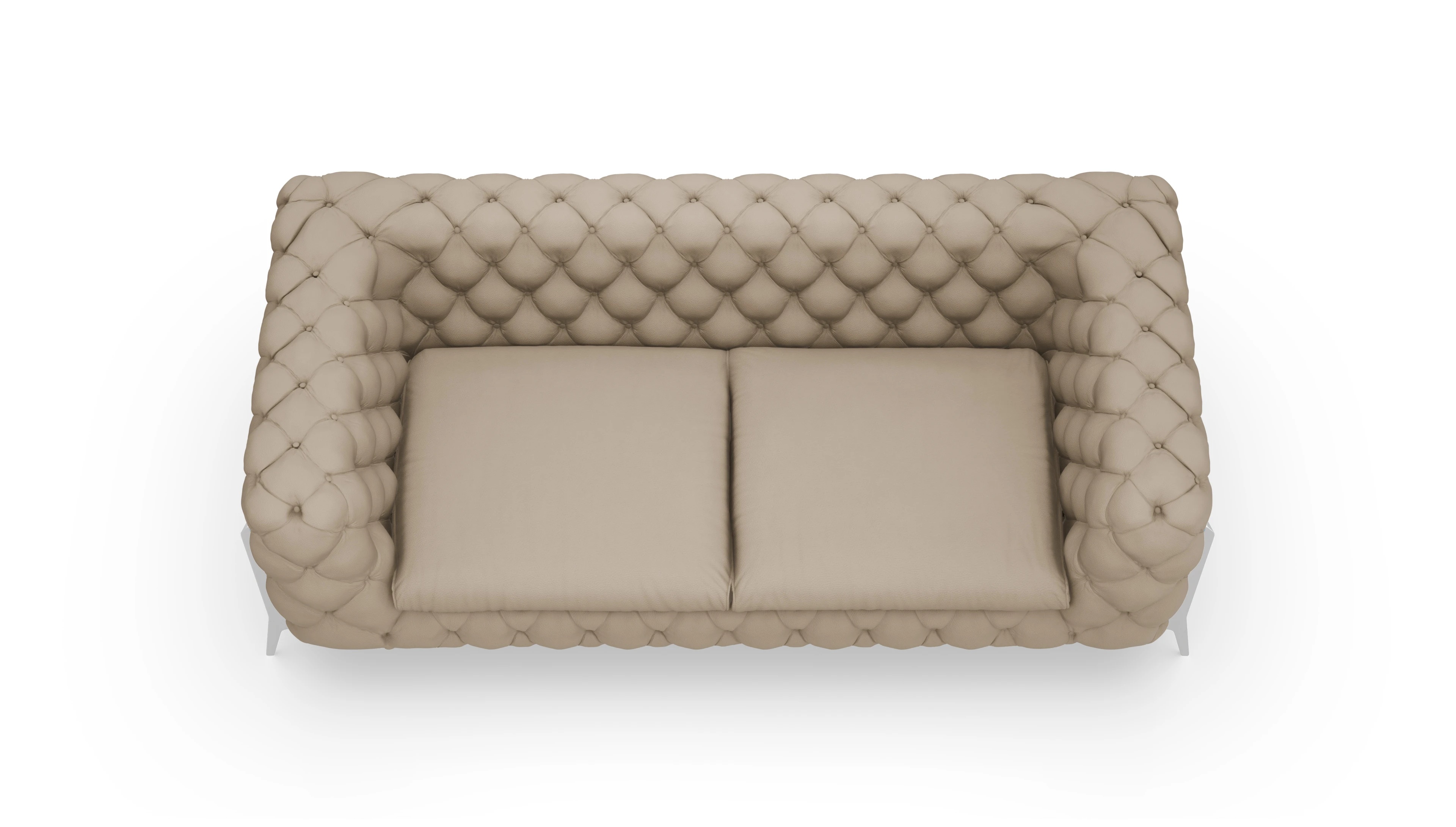 Ansicht des Produktes Juno 3-Sitzer in Leder beige