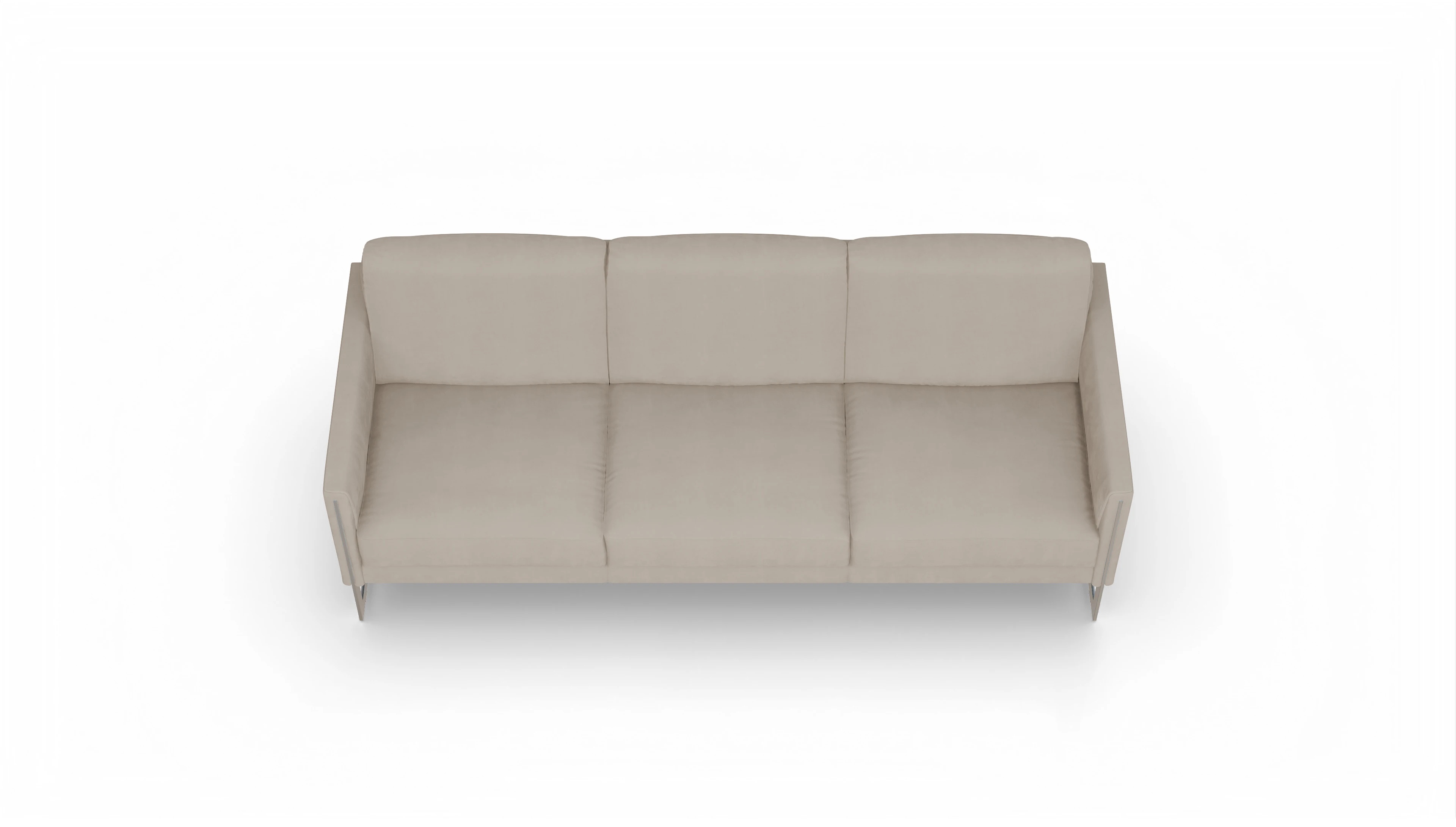 Ansicht des Produktes Nebbia 3-Sitzer in Samt beige