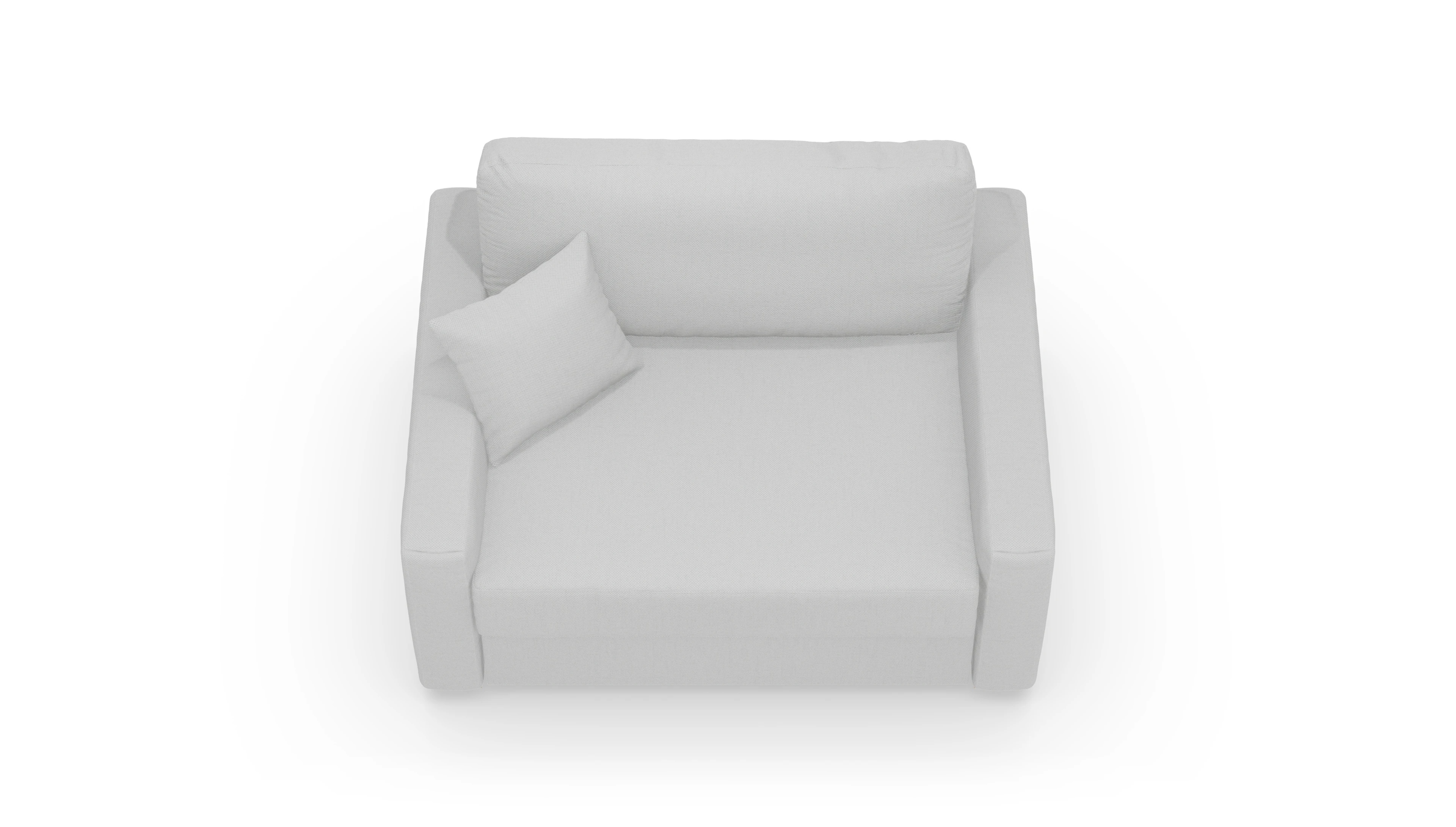 Schlafsessel Christensen Ansicht des Produktes Christensen Sessel in Stoff grau