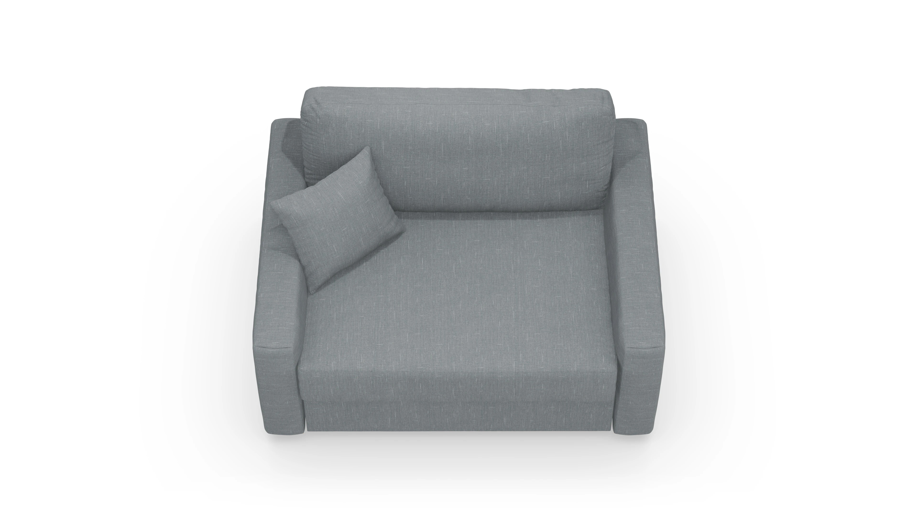 Schlafsessel Christensen Ansicht des Produktes Christensen Sessel in Stoff grau