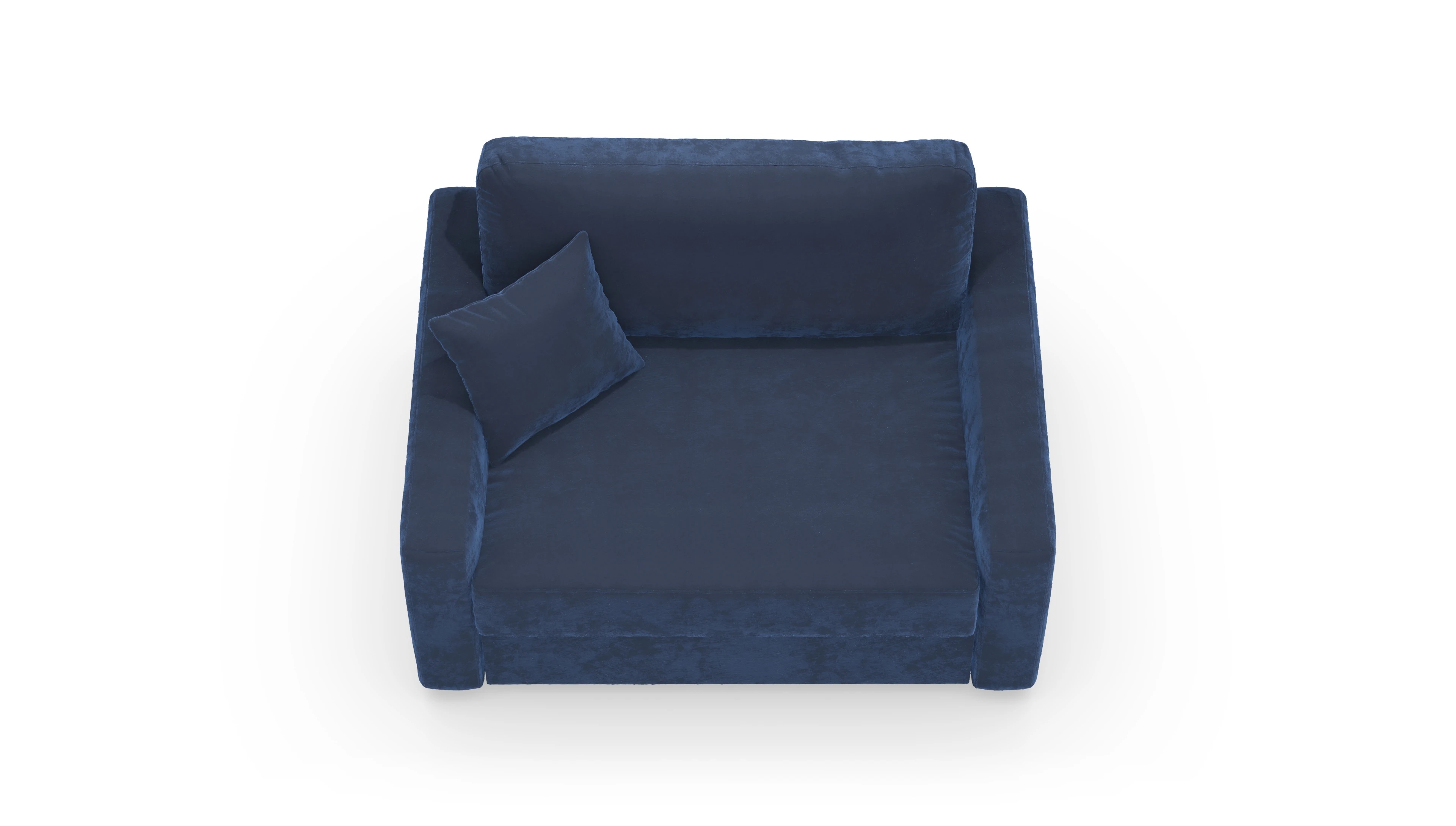 Ansicht des Produktes Christensen Sessel in Samt blau