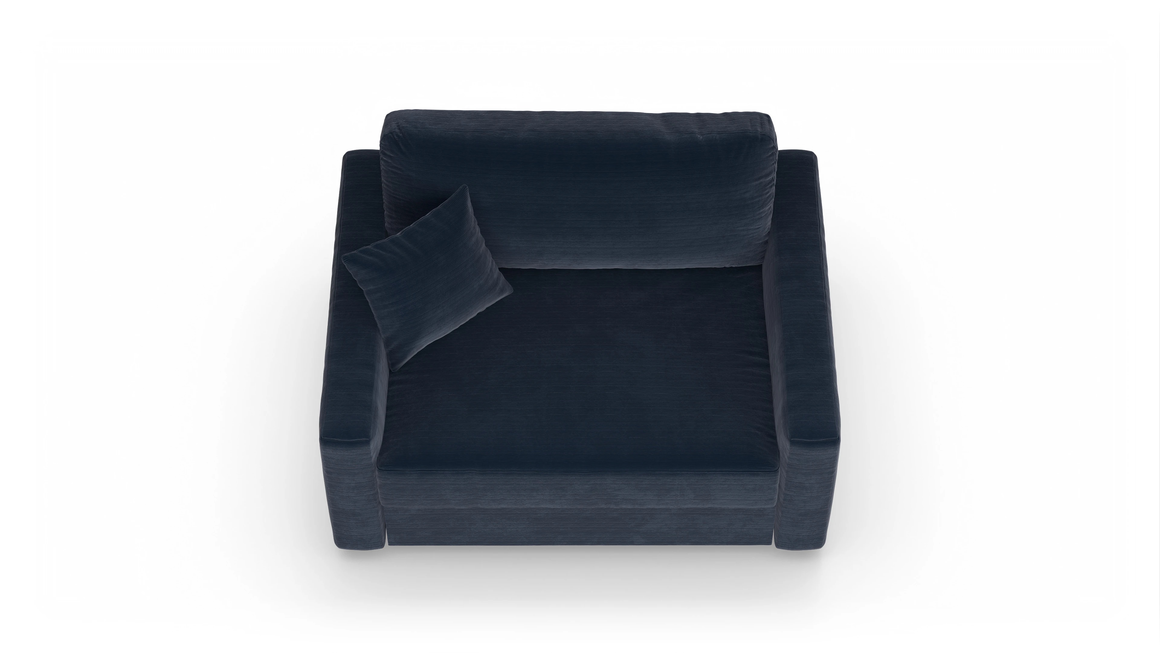 Ansicht des Produktes Christensen Sessel in Cord blau