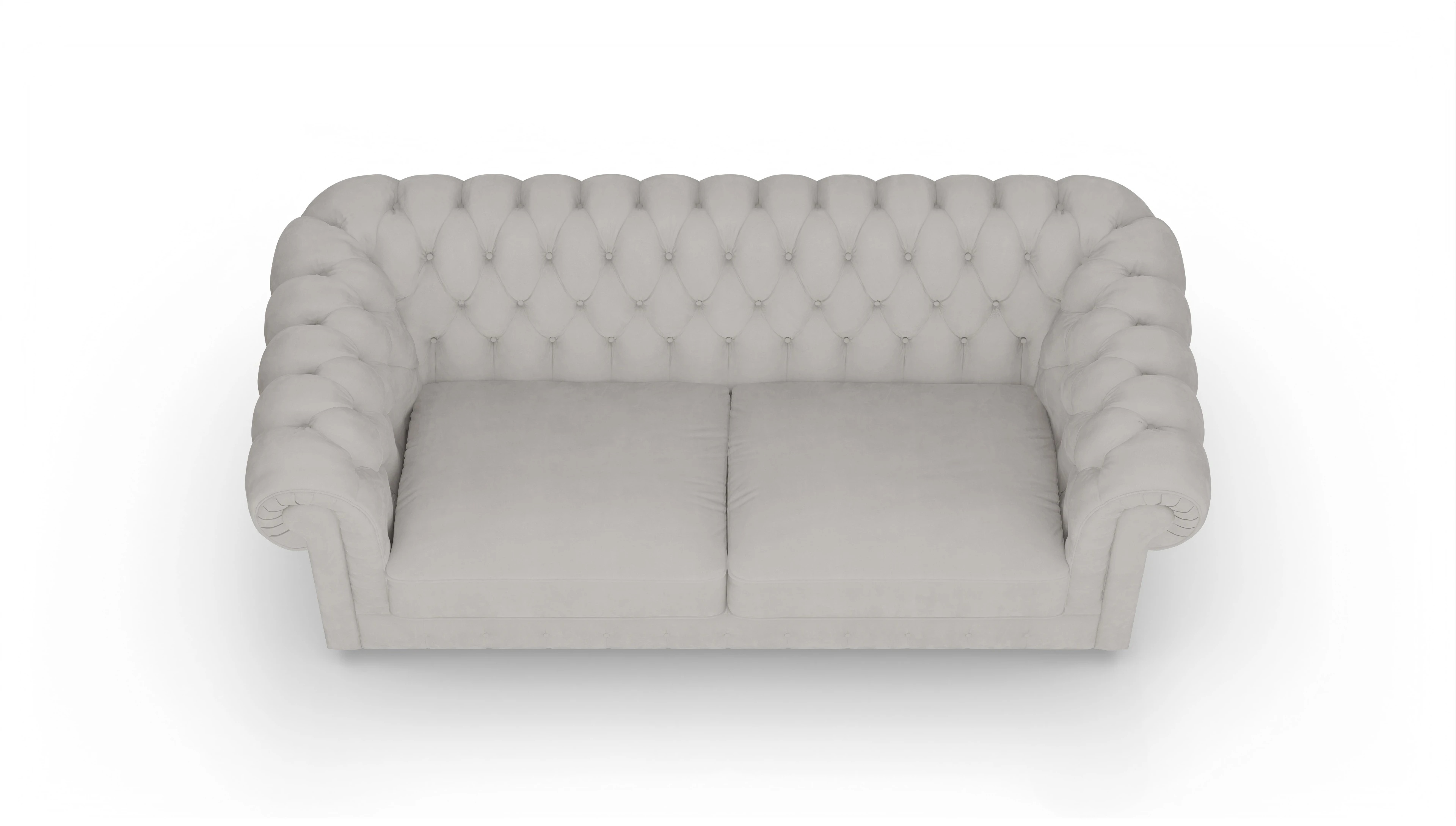 Ansicht des Produktes Chester1 2,5-Sitzer in Samt weiß