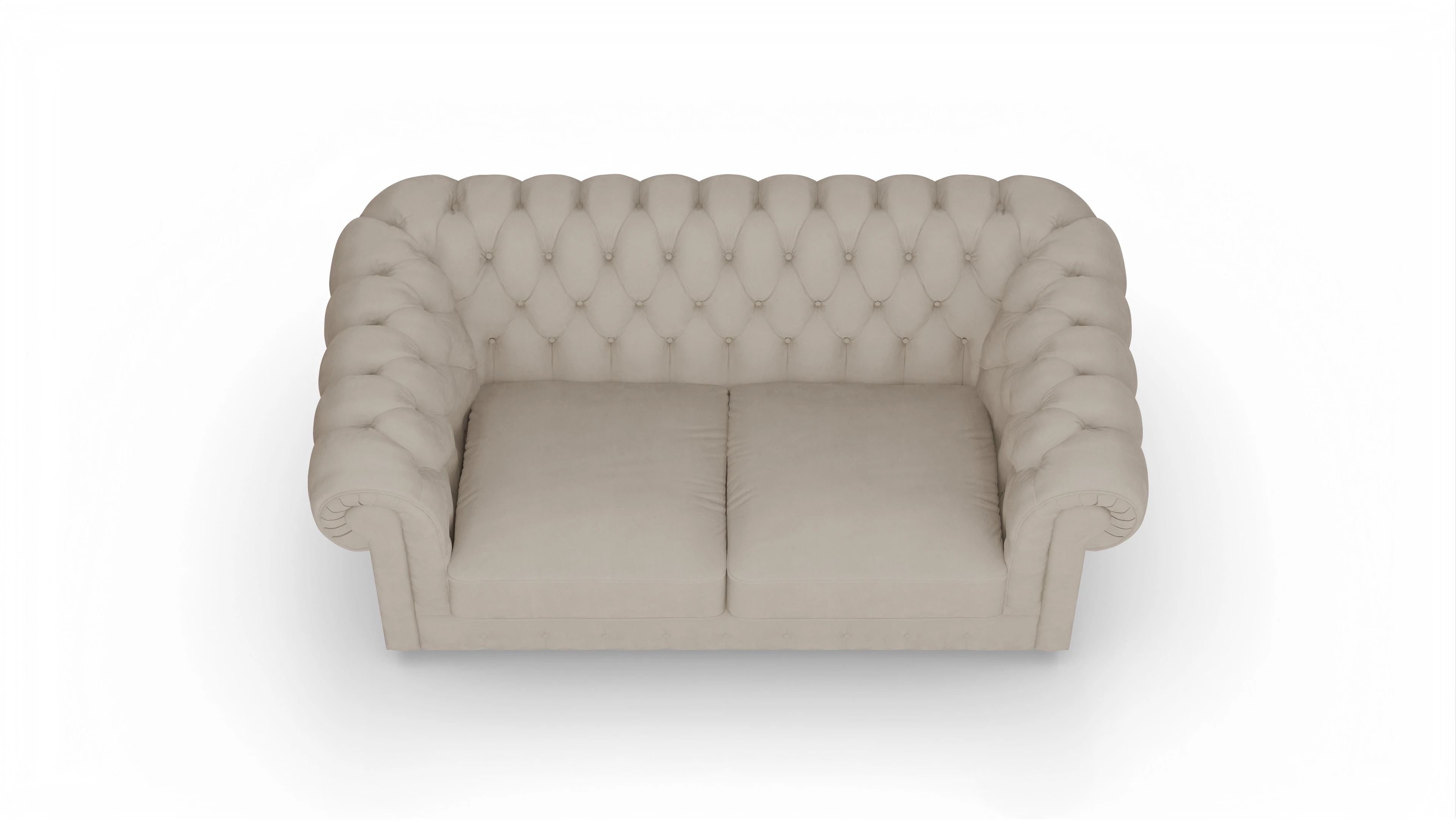 Ansicht des Produktes Chester1 2-Sitzer in Samt beige