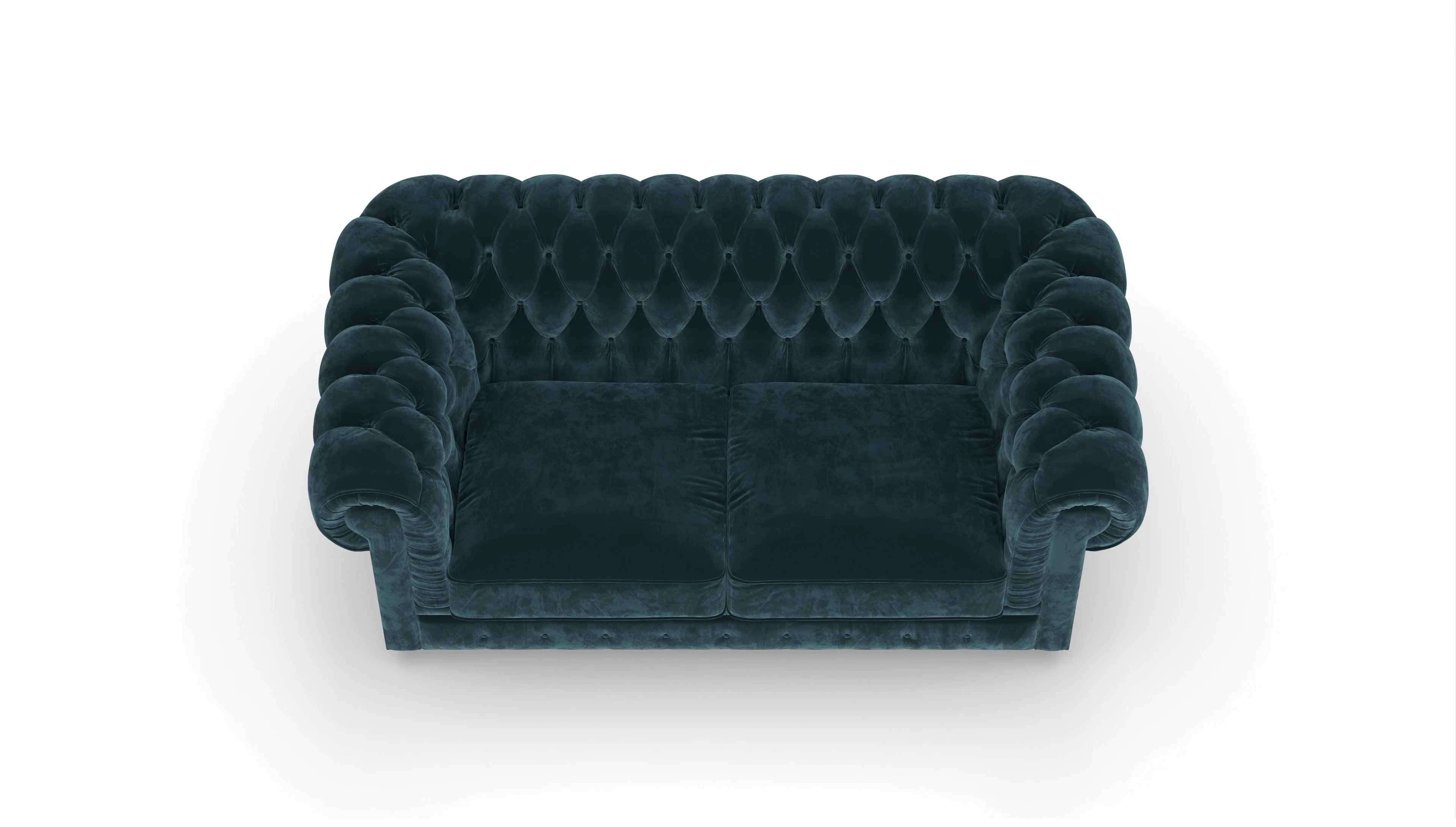 Ansicht des Produktes Chester1 2-Sitzer in Samt blau