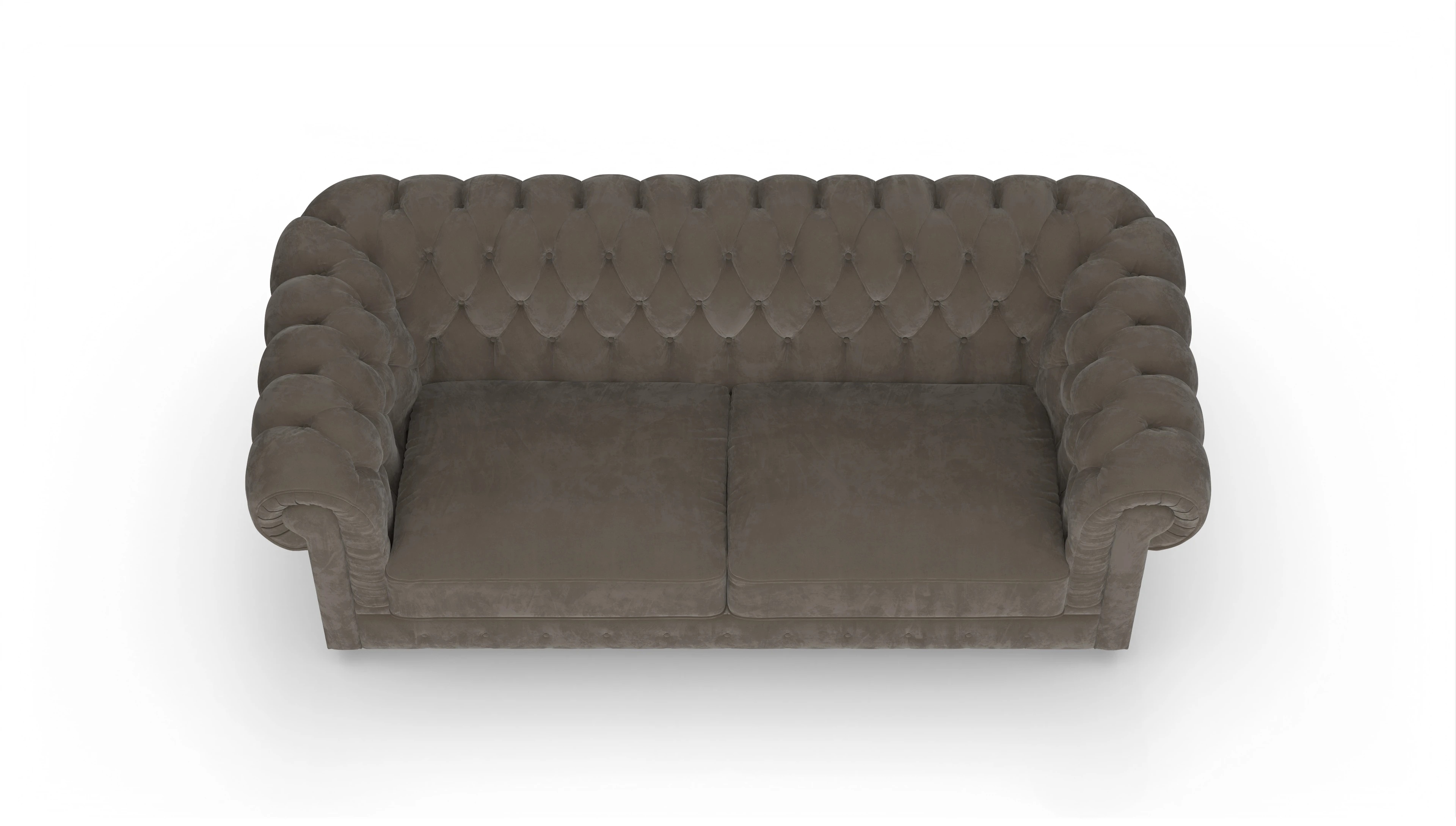 Ansicht des Produktes Chester1 2,5-Sitzer in Samt braun