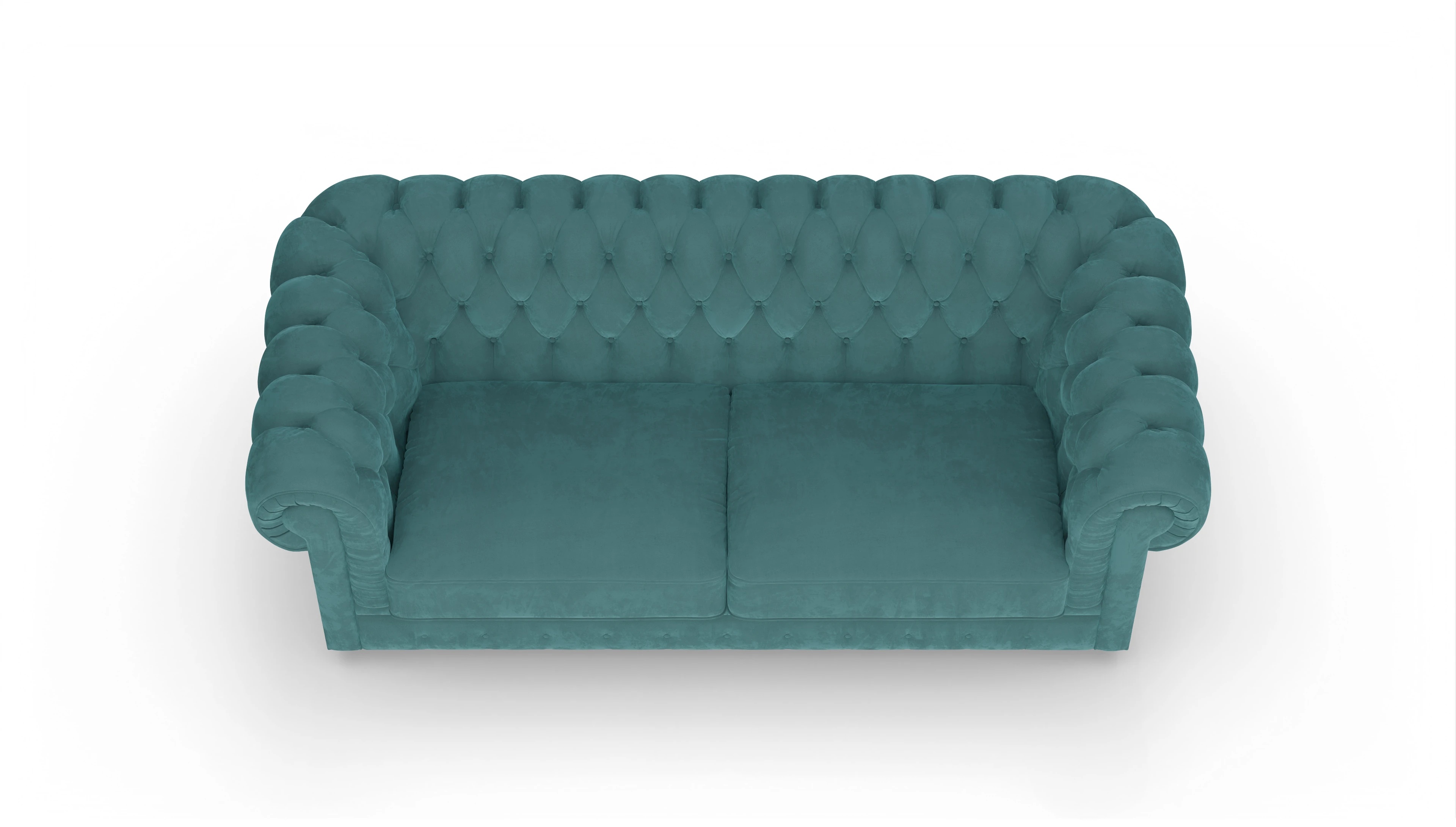 Ansicht des Produktes Chester1 2,5-Sitzer in Samt blau