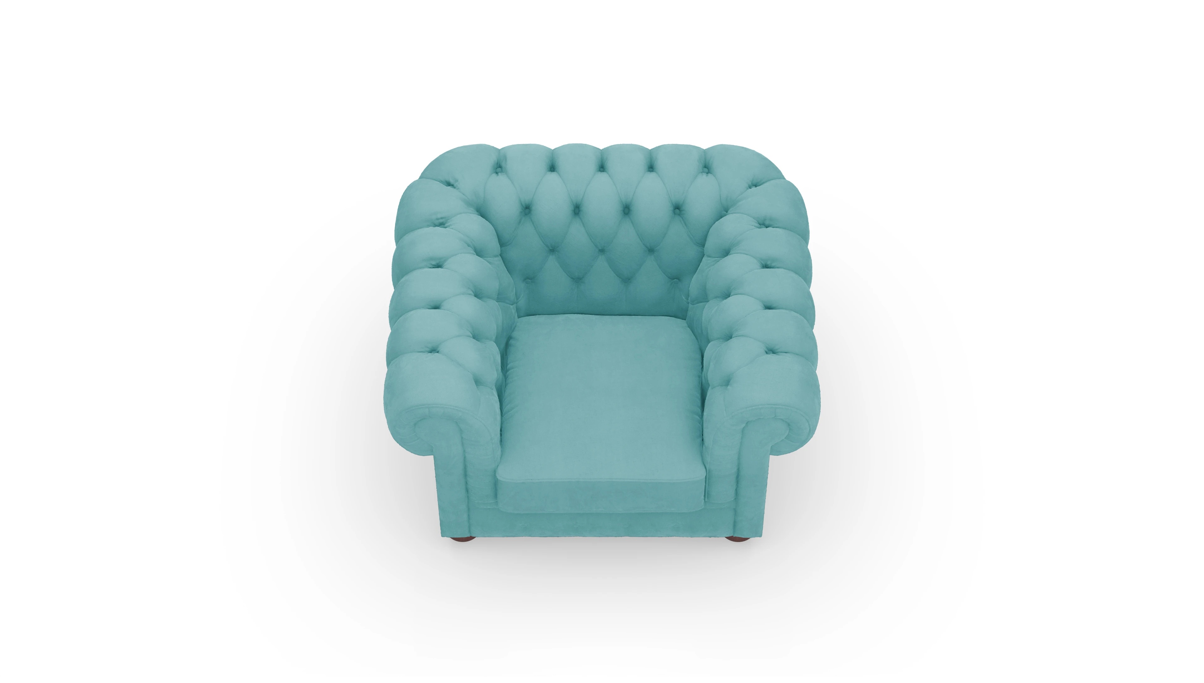 Ansicht des Produktes Chester1 Sessel in Samt blau