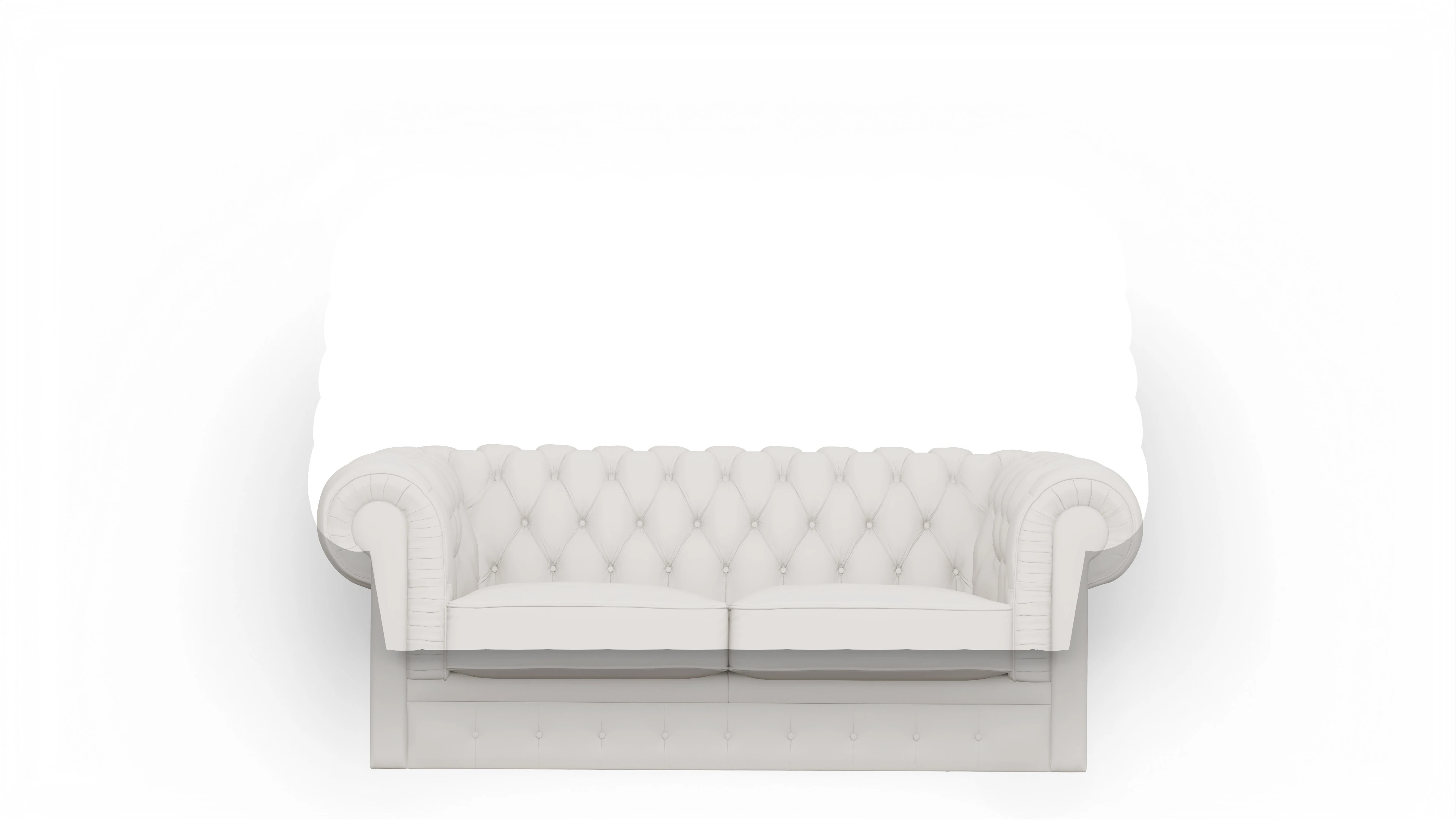 Ansicht des Produktes Chester1 2-Sitzer in Leder weiß