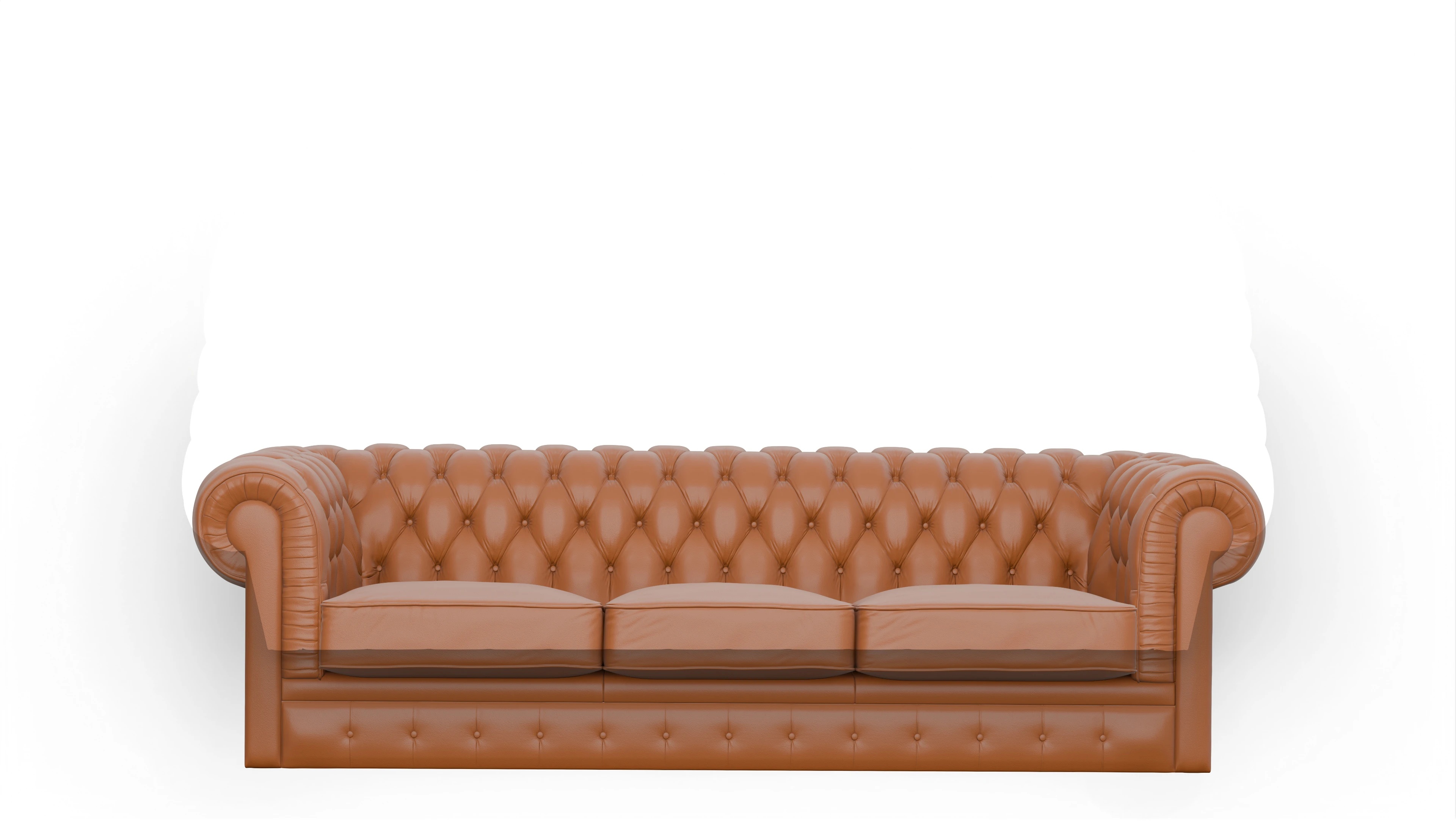 Ansicht des Produktes Chester1 3-Sitzer in Leder rot