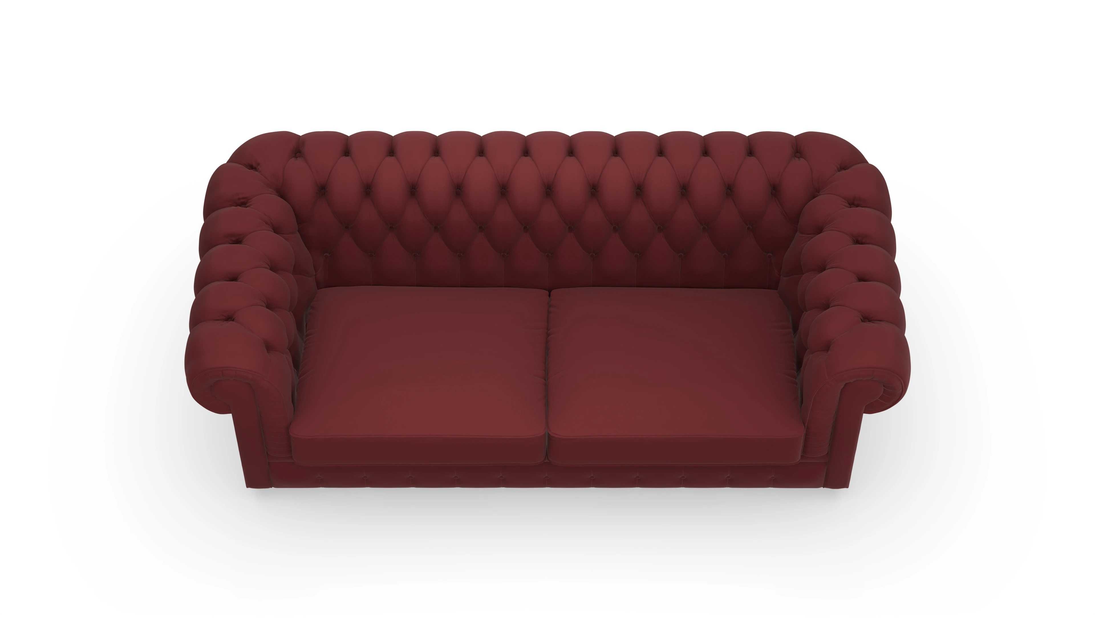 Ansicht des Produktes Chester1 2,5-Sitzer in Leder rot