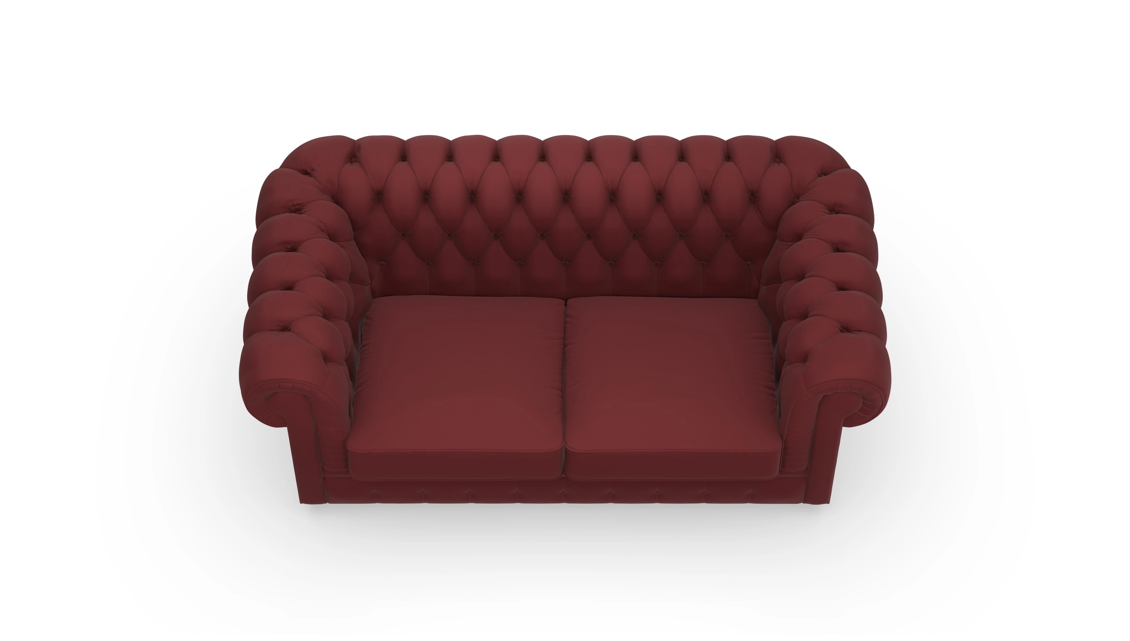 Ansicht des Produktes Chester1 2-Sitzer in Leder rot