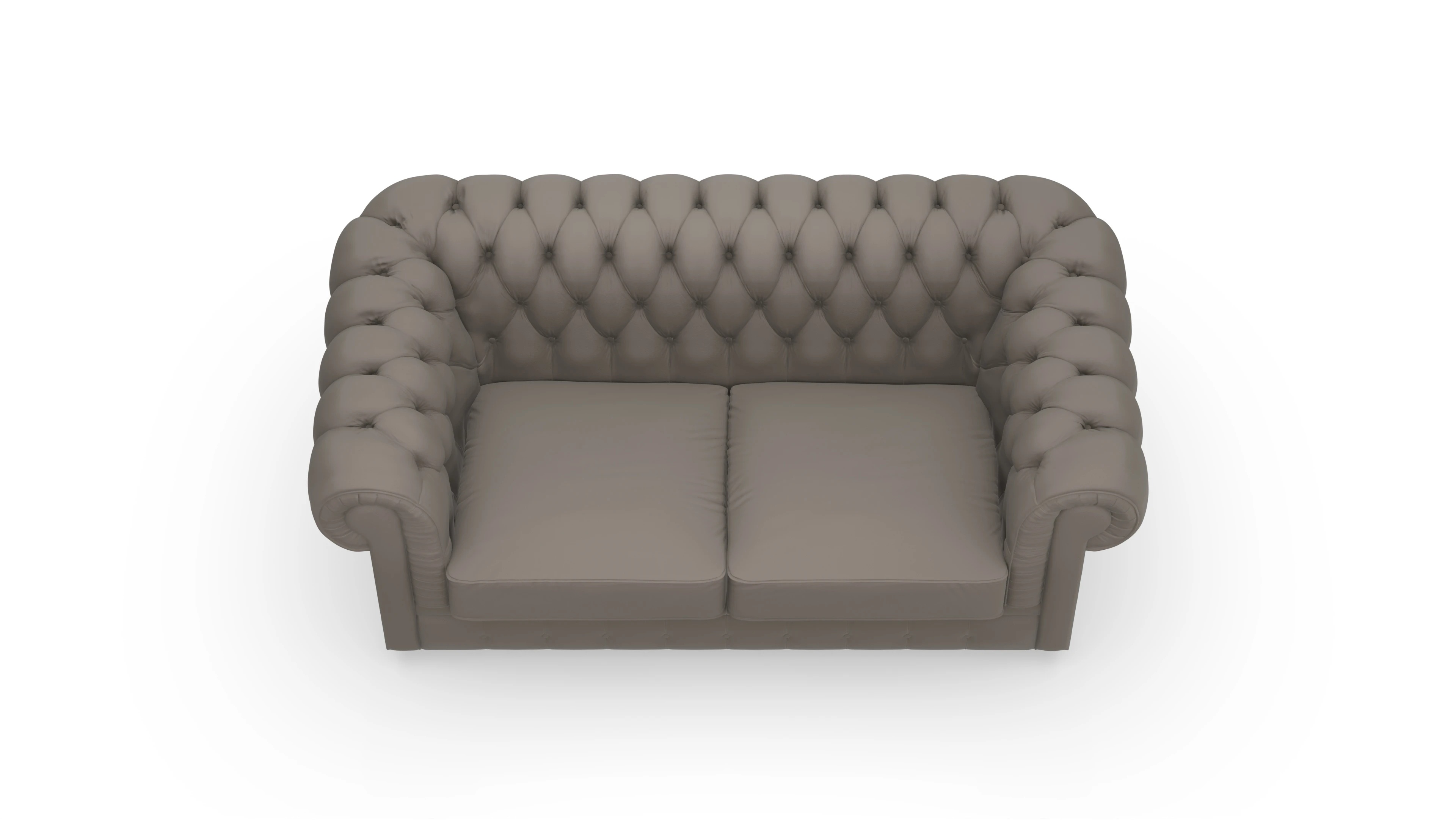 Ansicht des Produktes Chester1 2-Sitzer in Leder grün