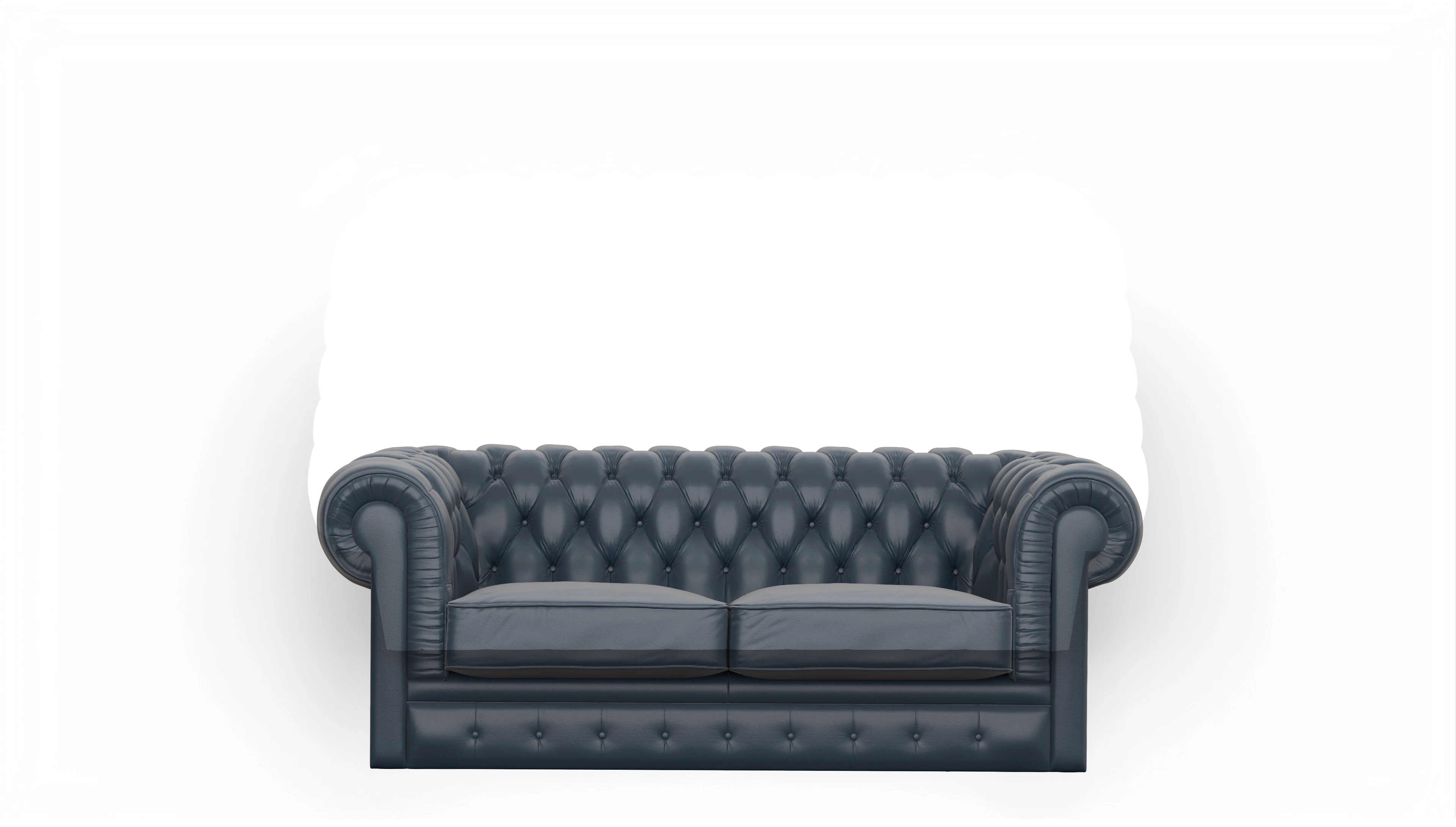 Ansicht des Produktes Chester1 2-Sitzer in Leder blau