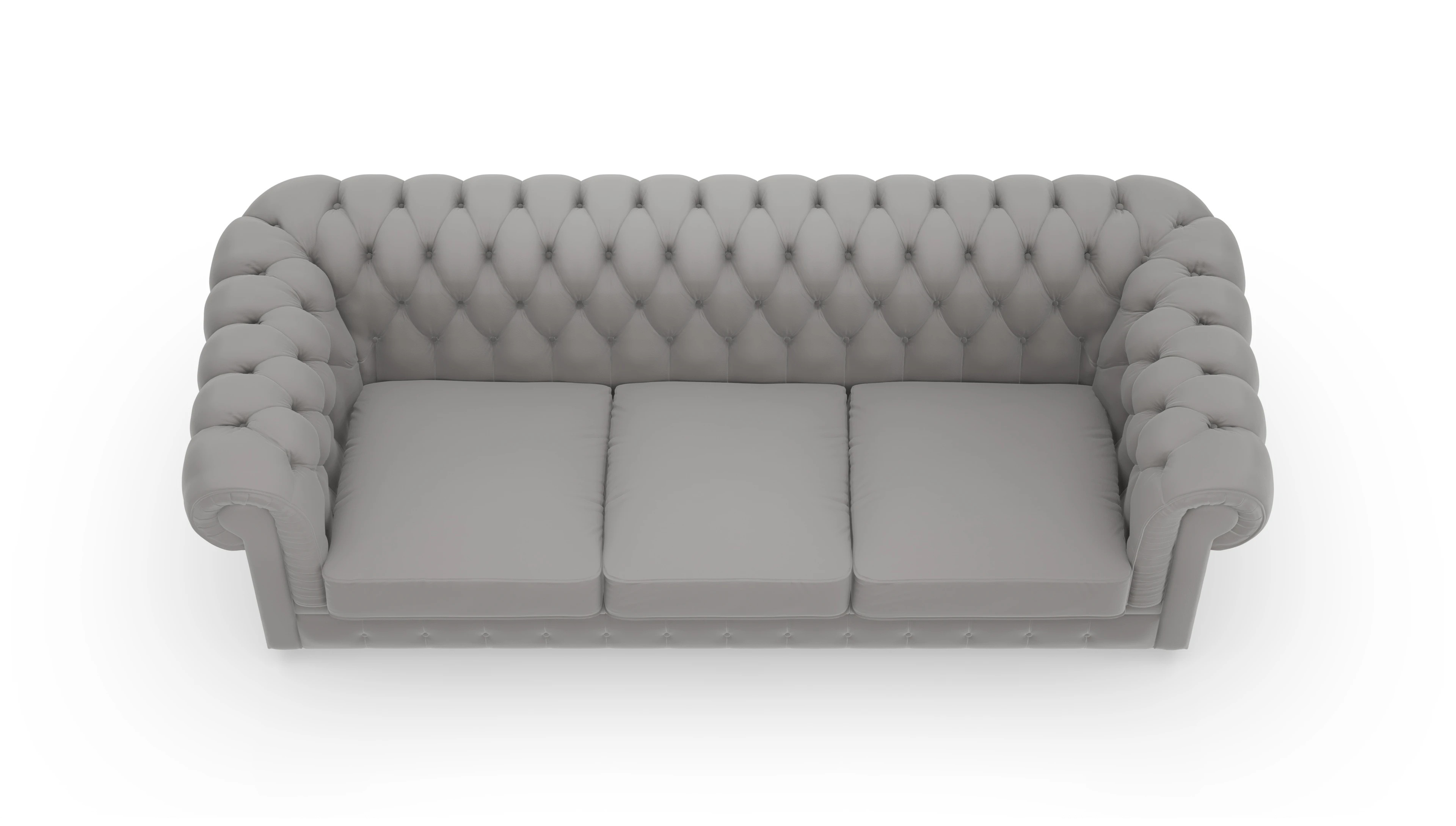 Ansicht des Produktes Chester1 3-Sitzer in Leder blau