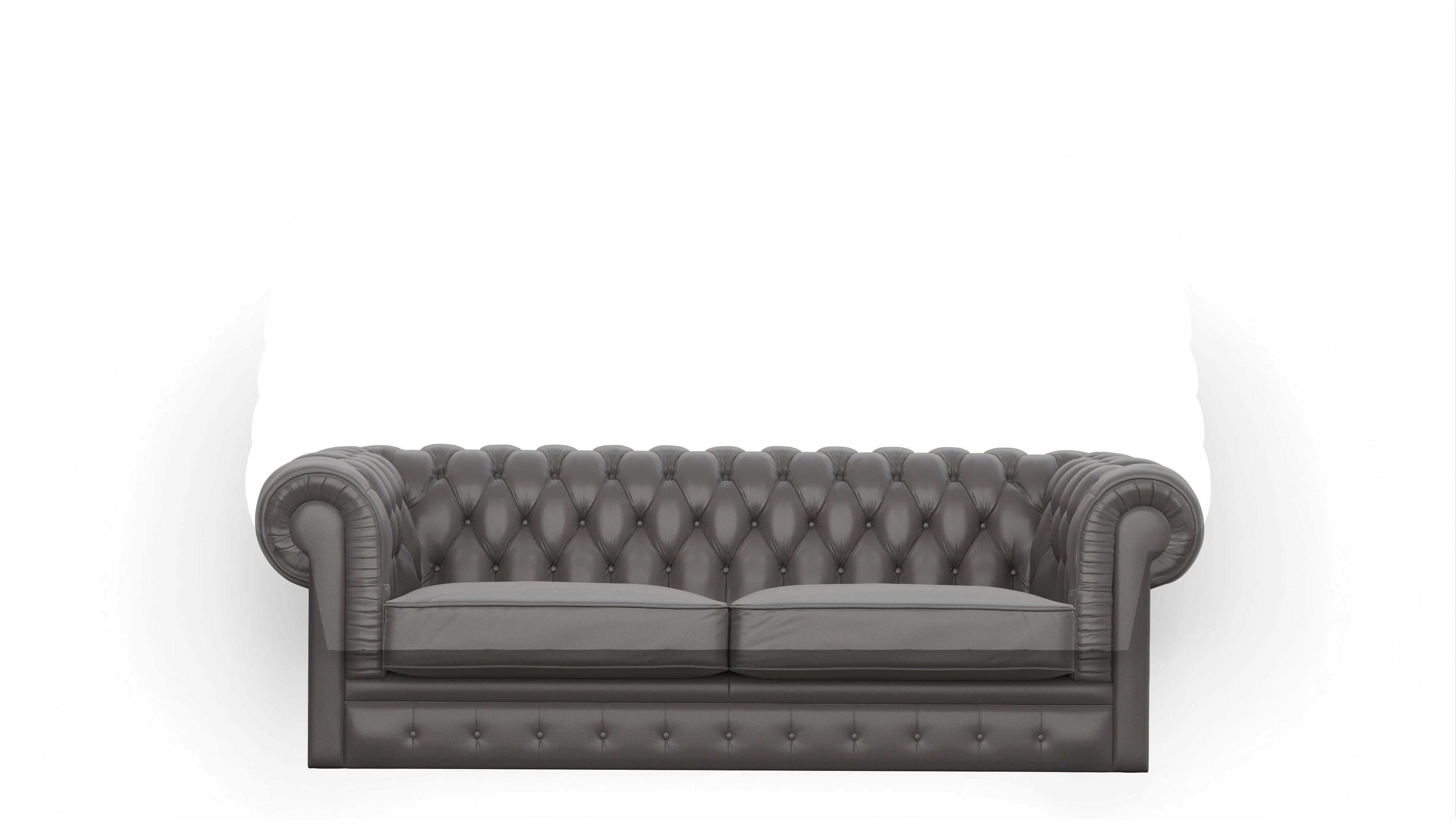 Ansicht des Produktes Chester1 2,5-Sitzer in Leder grau