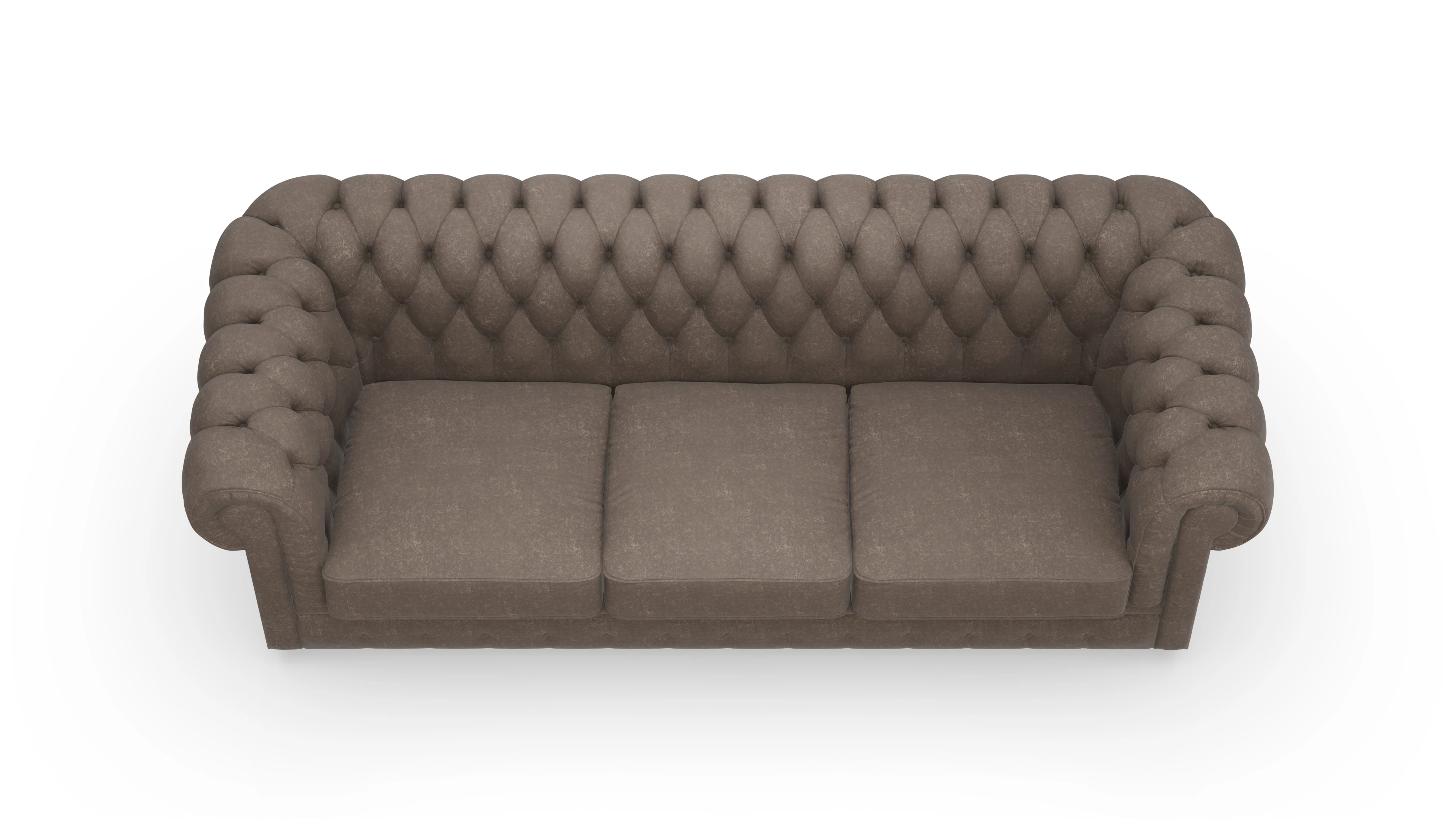 Ansicht des Produktes Chester1 3-Sitzer in Leder beige