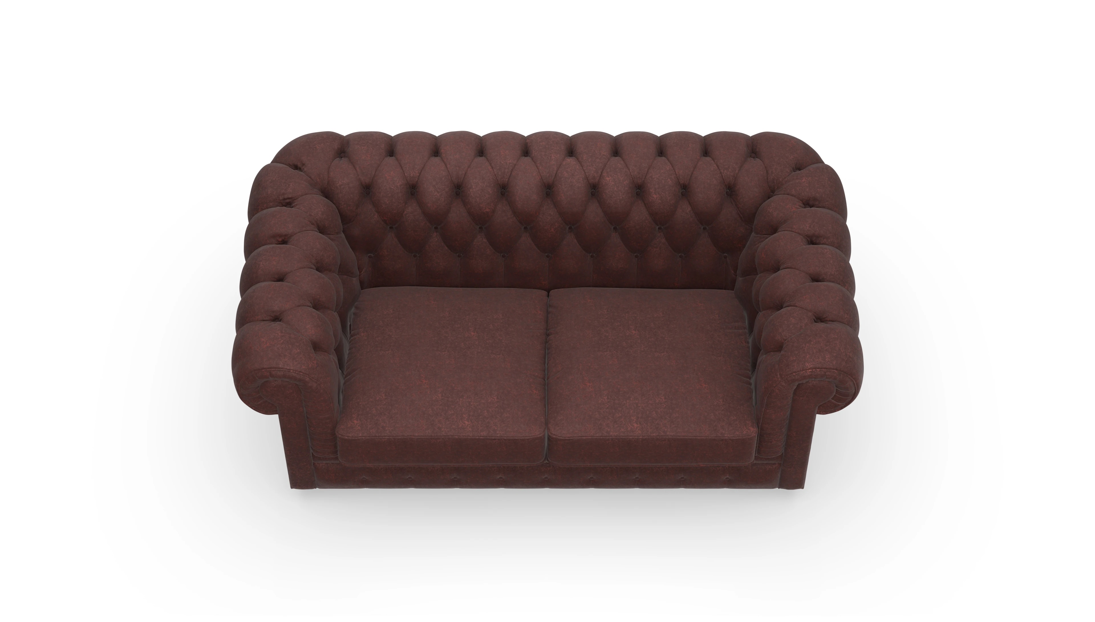 Ansicht des Produktes Chester1 2-Sitzer in Leder rot