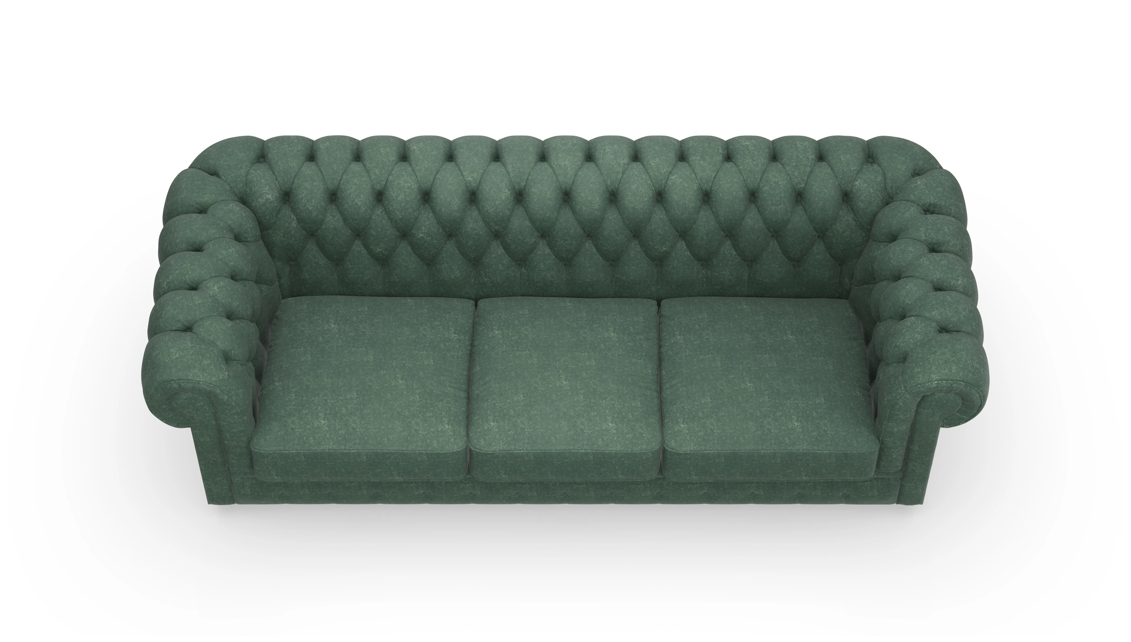 Ansicht des Produktes Chester1 3-Sitzer in Leder grün