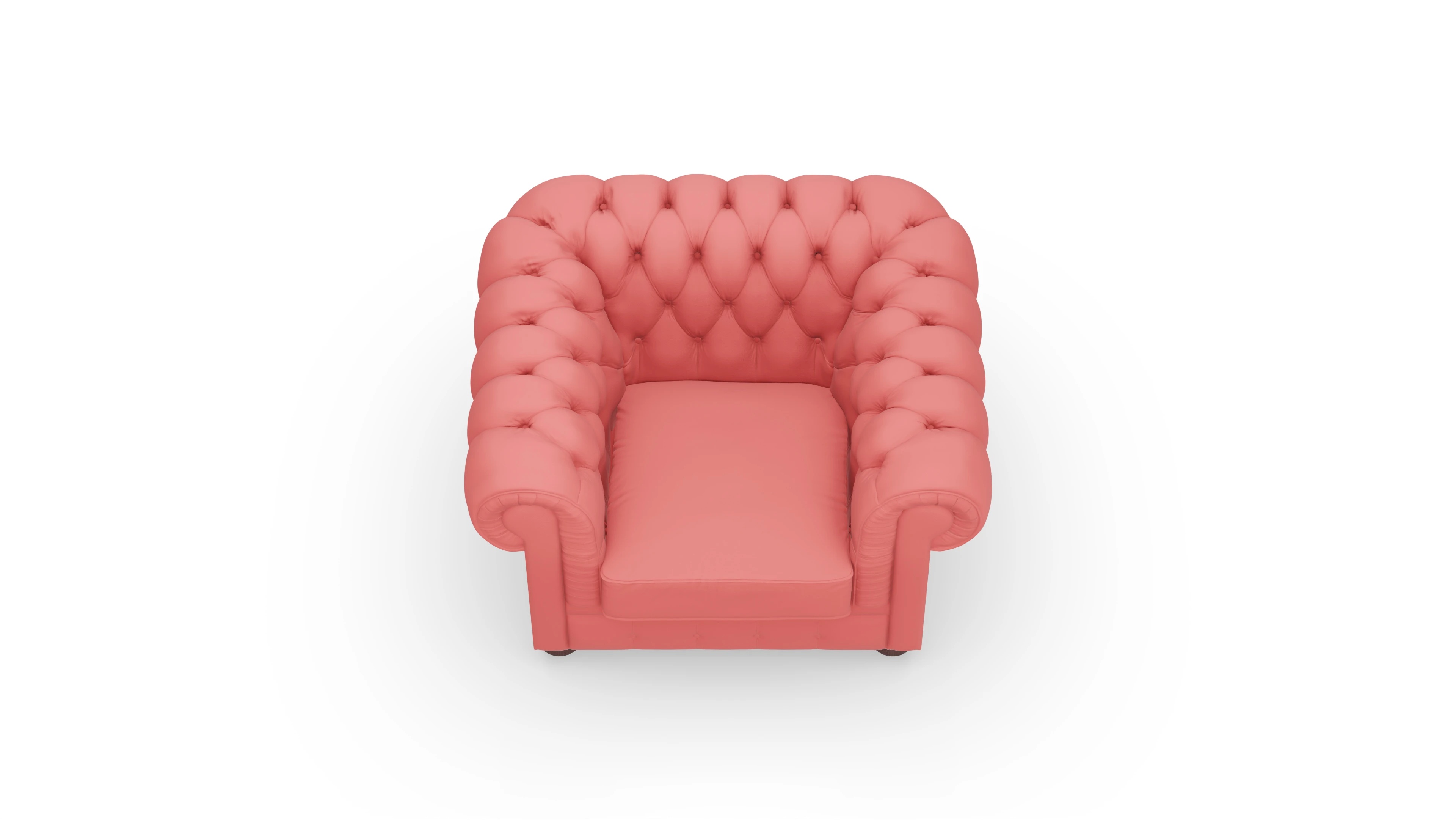 Ansicht des Produktes Chester1 Sessel in Leder rot