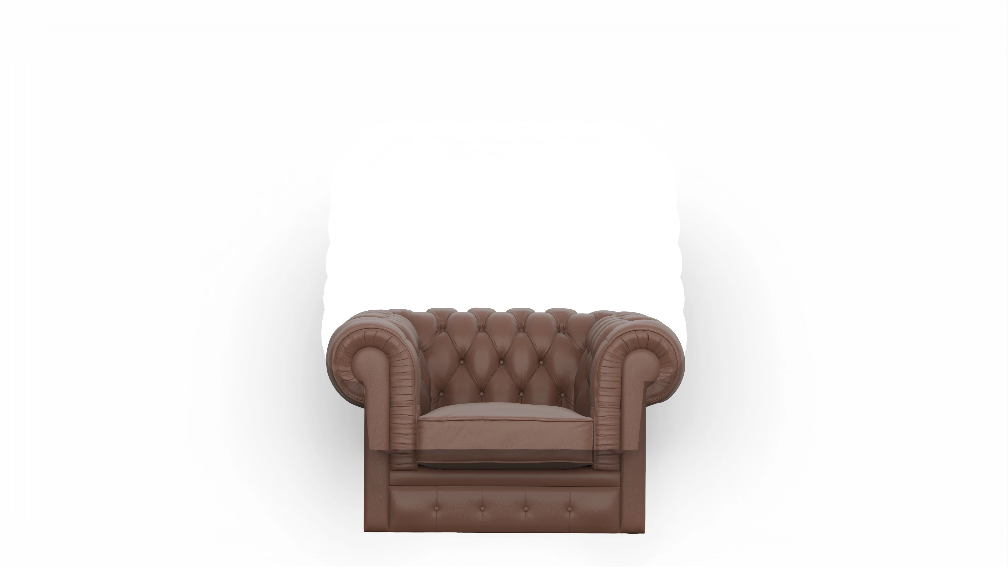 Ansicht des Produktes Chester1 Sessel in Leder braun