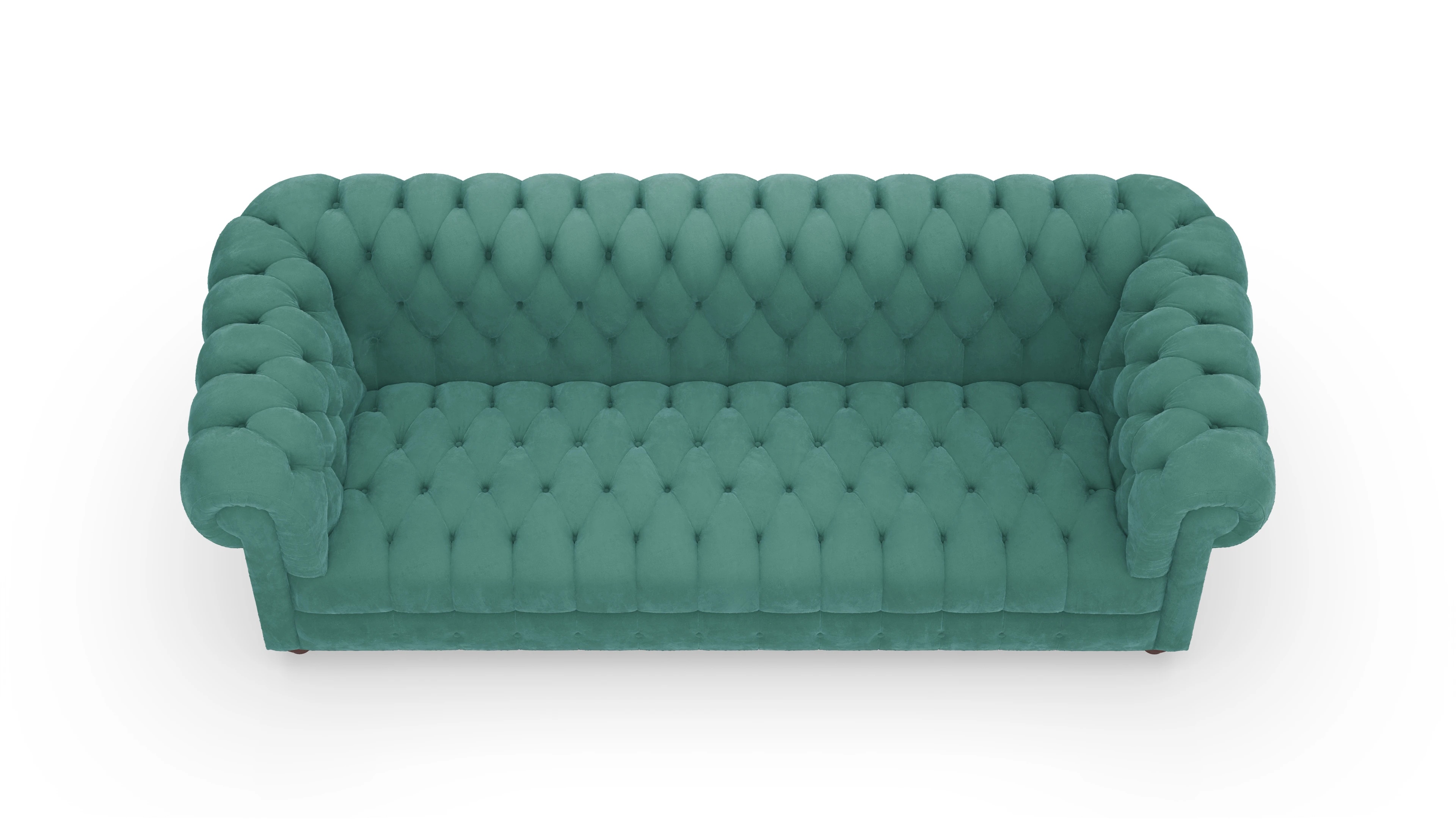 Ansicht des Produktes Chester2 3-Sitzer in Samt grün