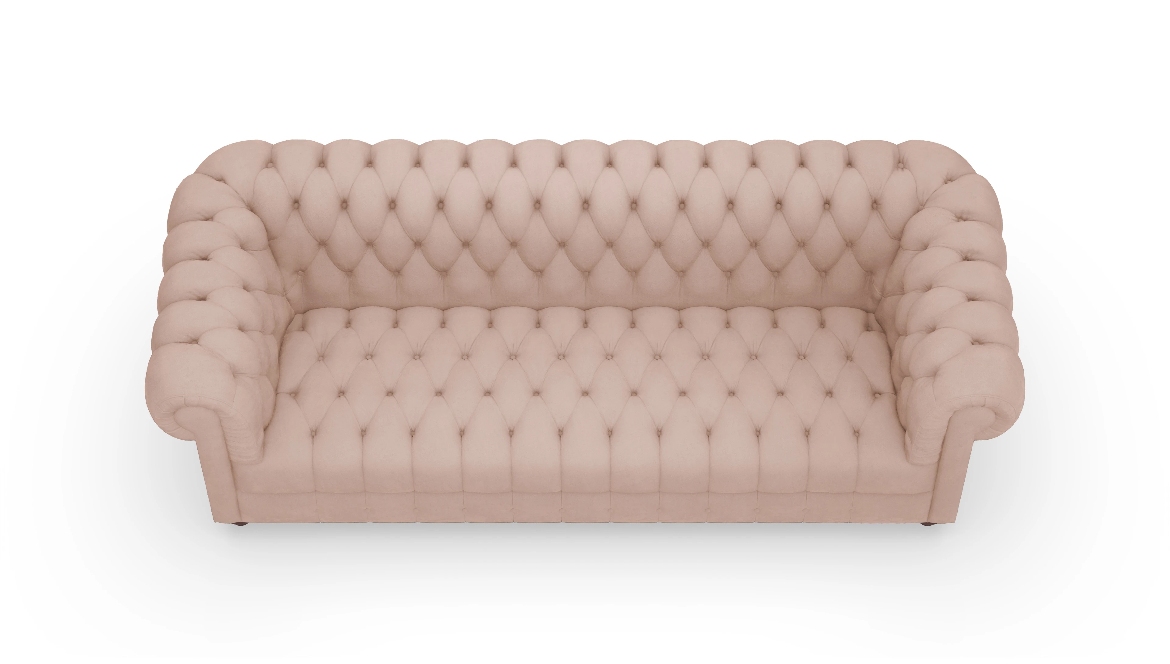 Ansicht des Produktes Chester2 3-Sitzer in Samt blau