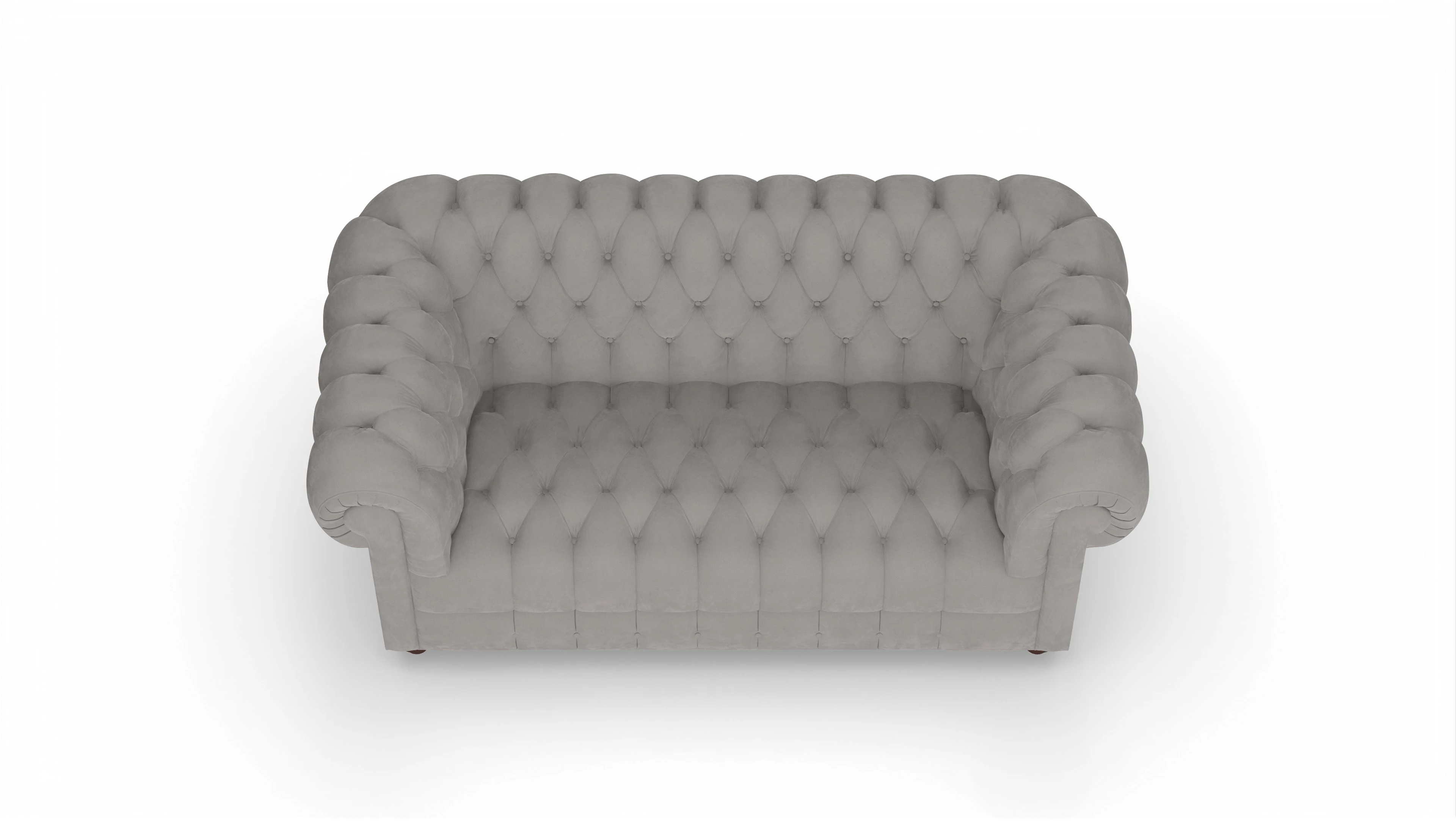 Ansicht des Produktes Chester2 2-Sitzer in Samt grau