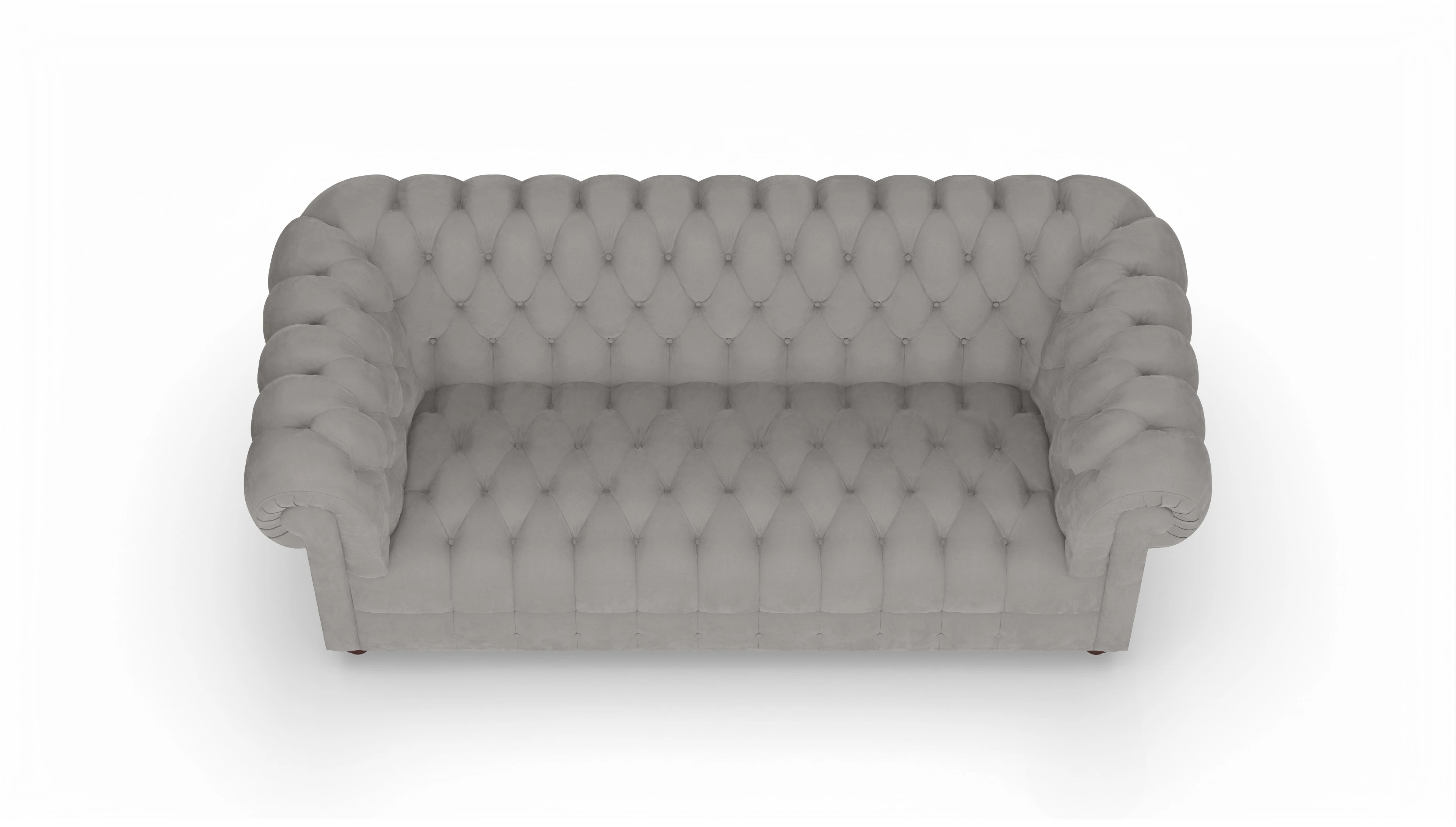 Ansicht des Produktes Chester2 2,5-Sitzer in Samt grau