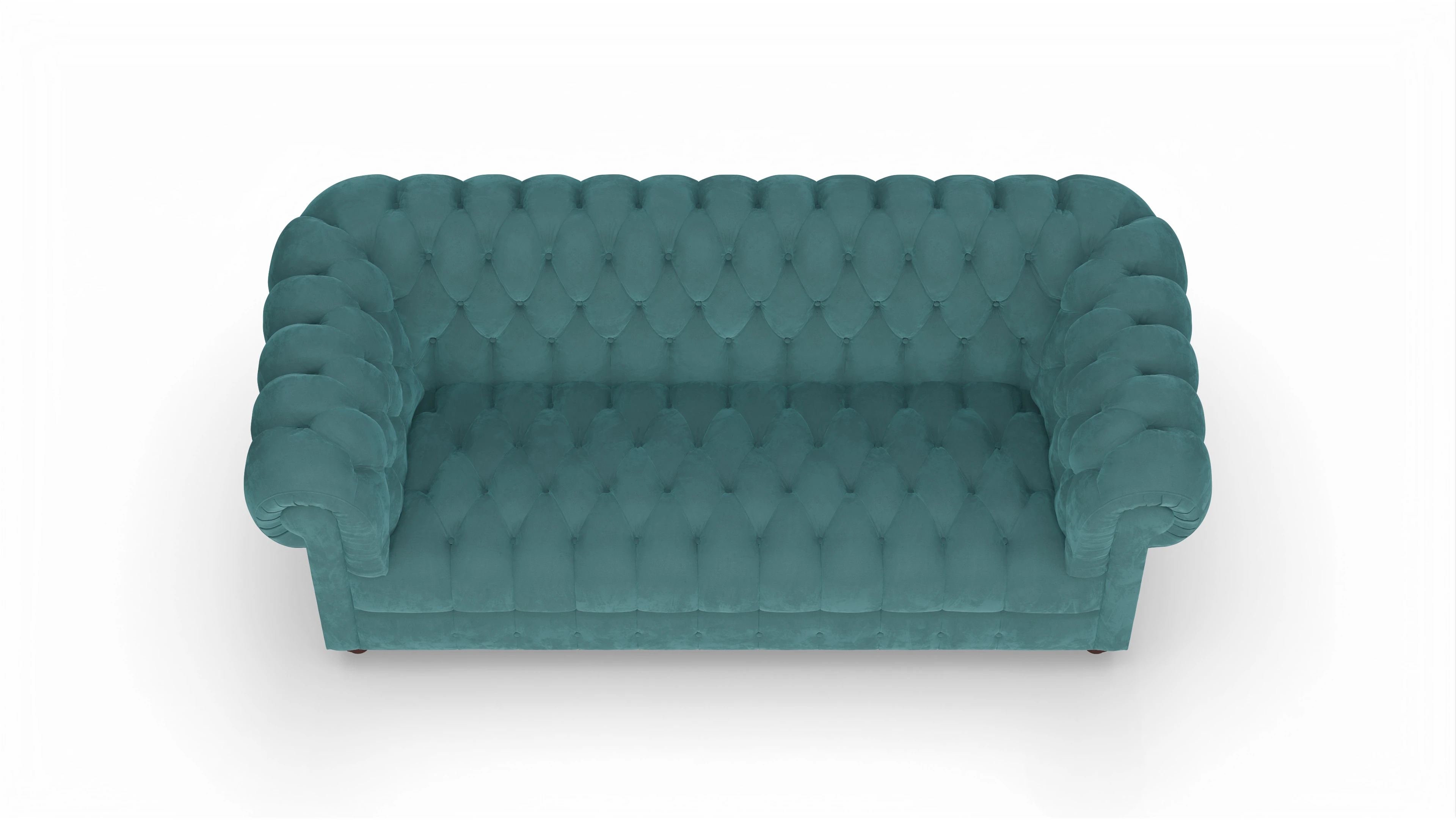 Ansicht des Produktes Chester2 2,5-Sitzer in Samt blau