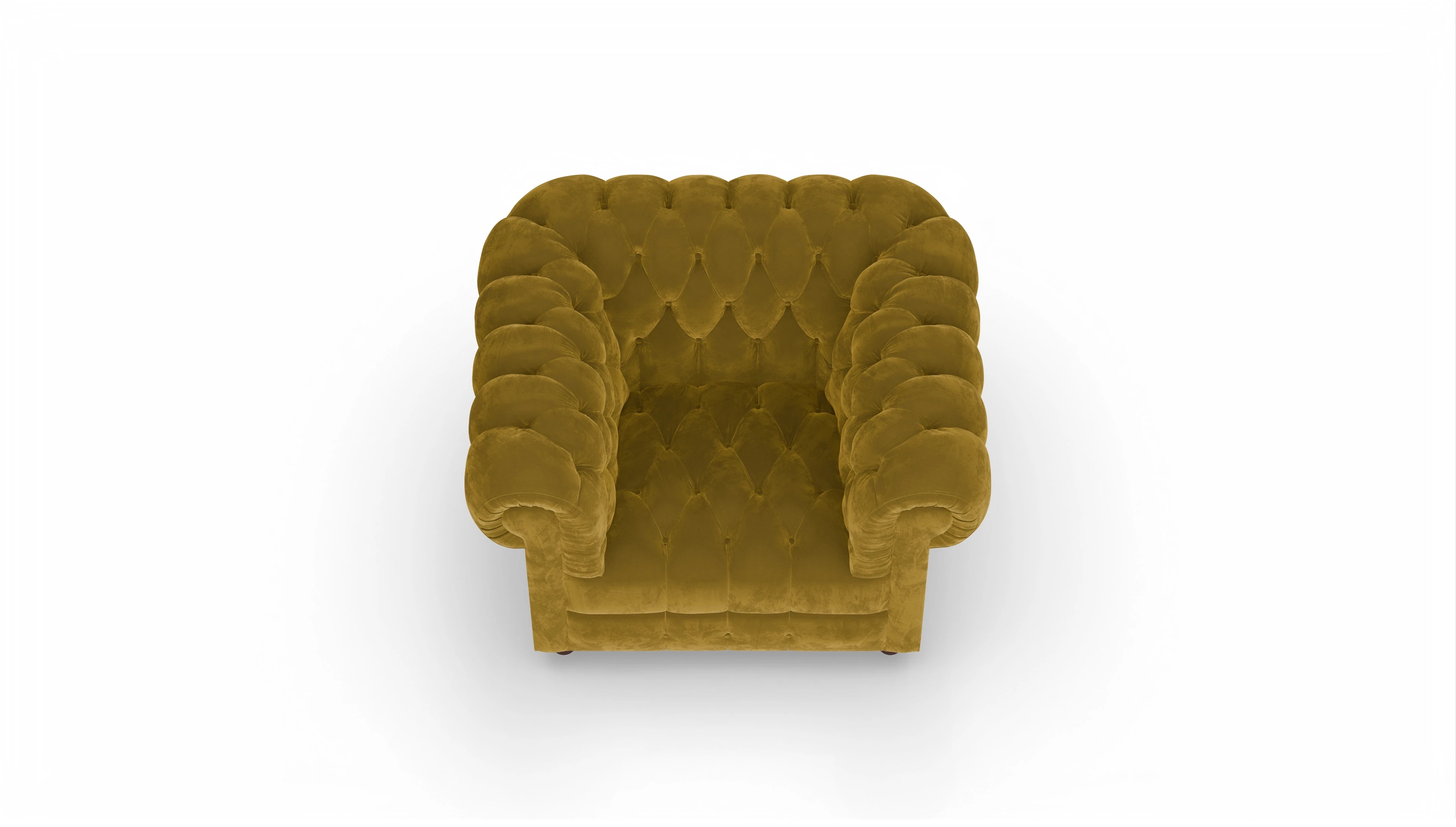 Ansicht des Produktes Chester2 Sessel in Samt gelb