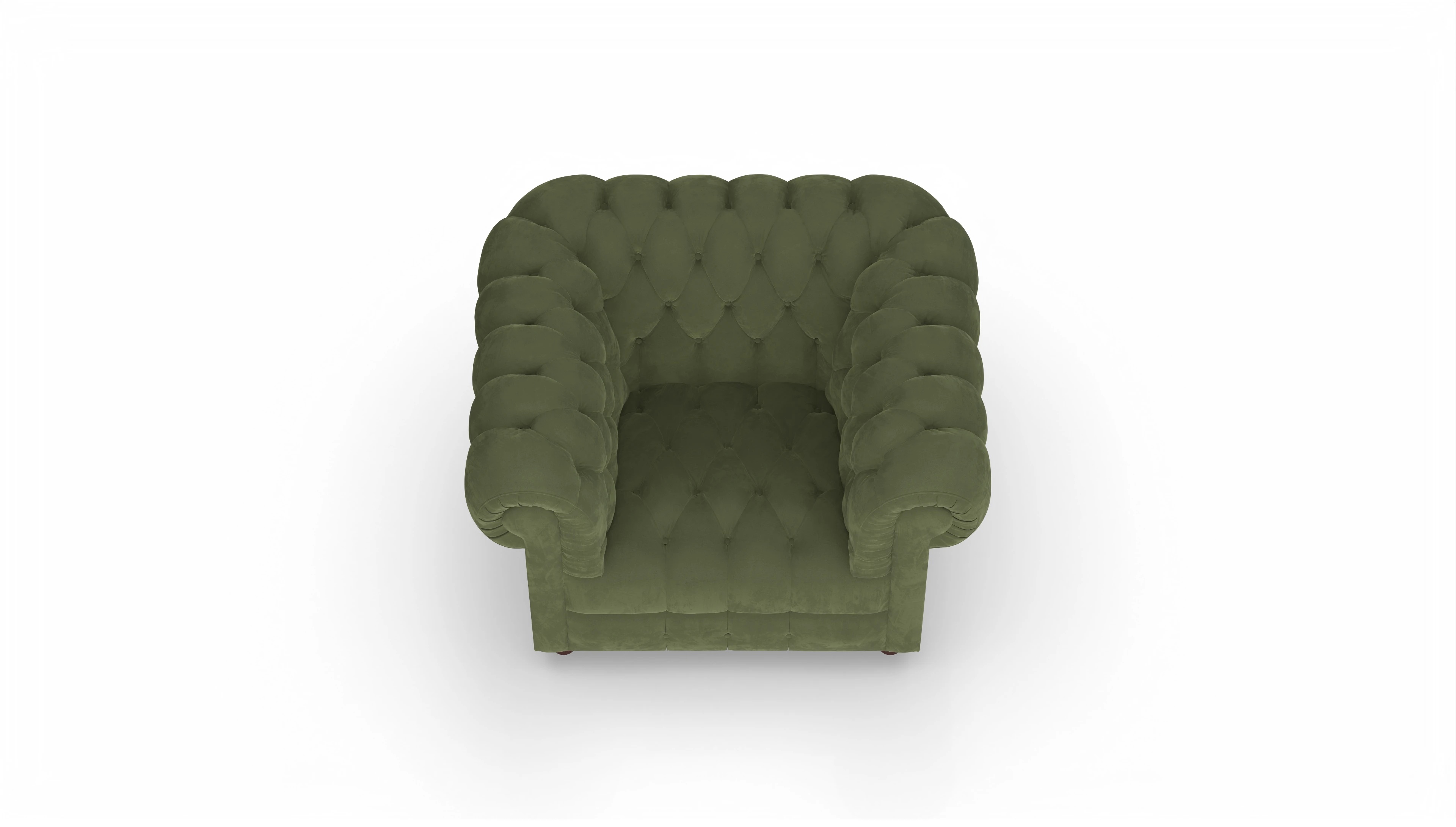 Ansicht des Produktes Chester2 Sessel in Samt grün