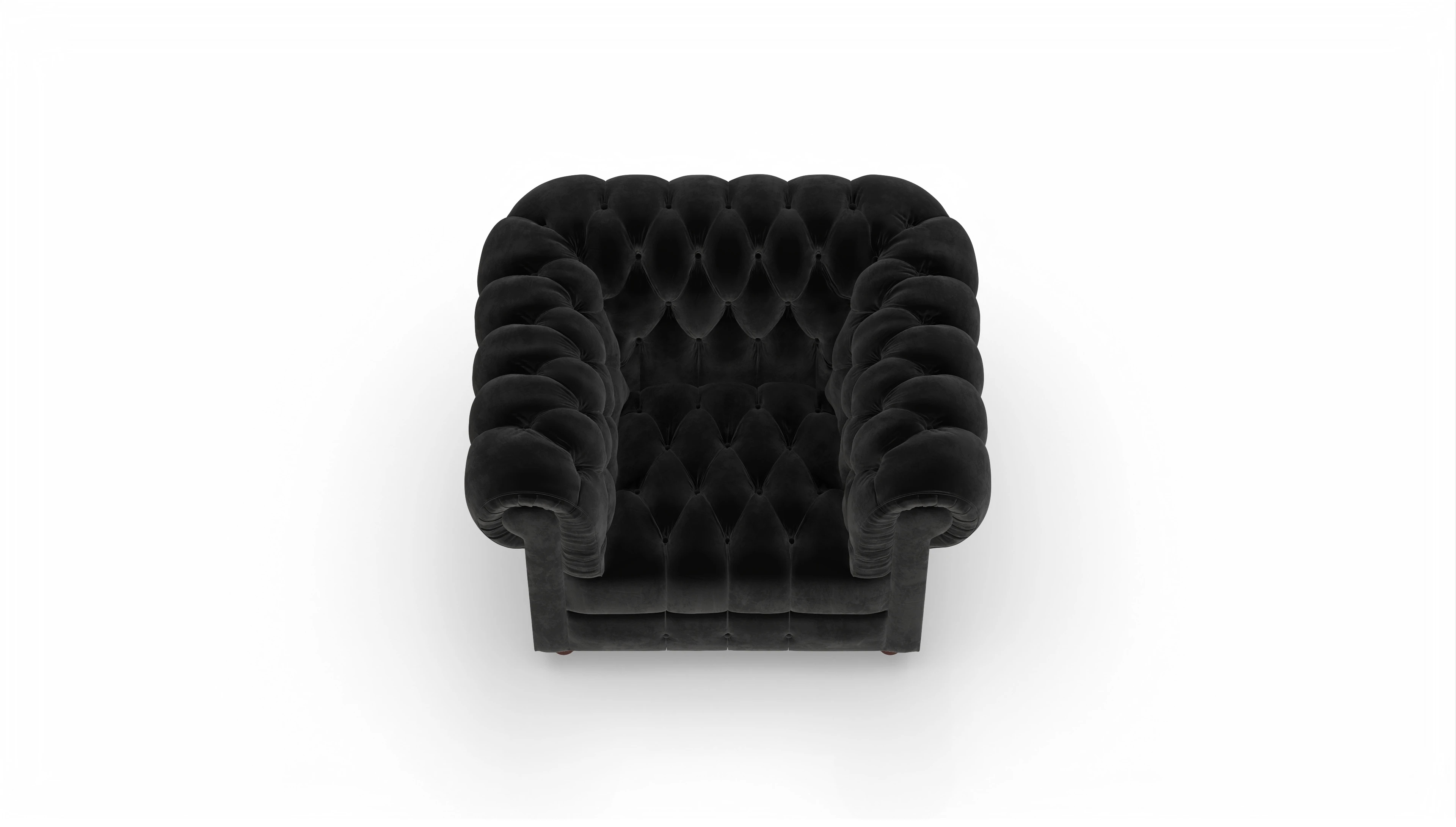 Ansicht des Produktes Chester2 Sessel in Samt schwarz