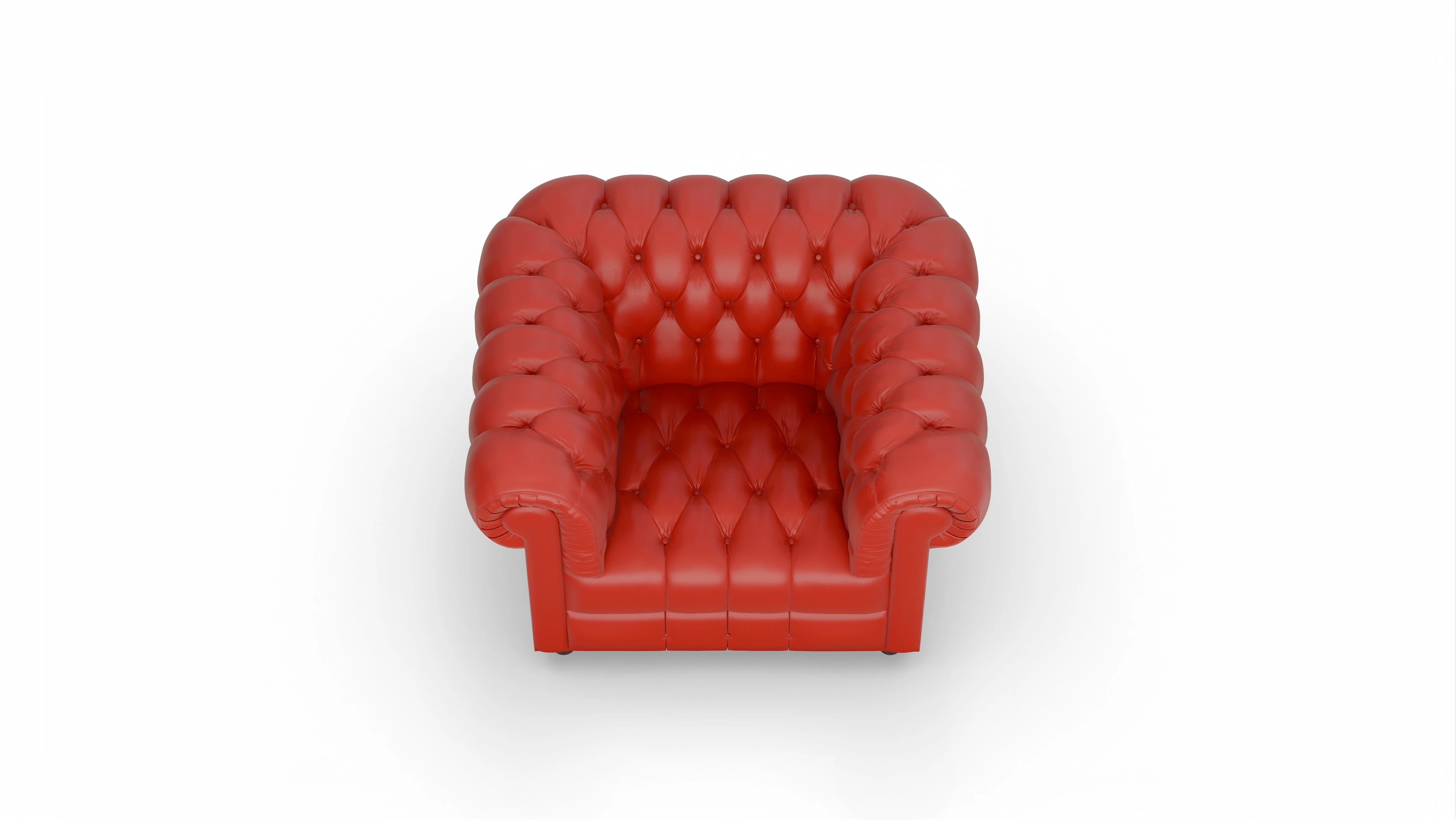 Ansicht des Produktes Chester2 Sessel in Leder rot